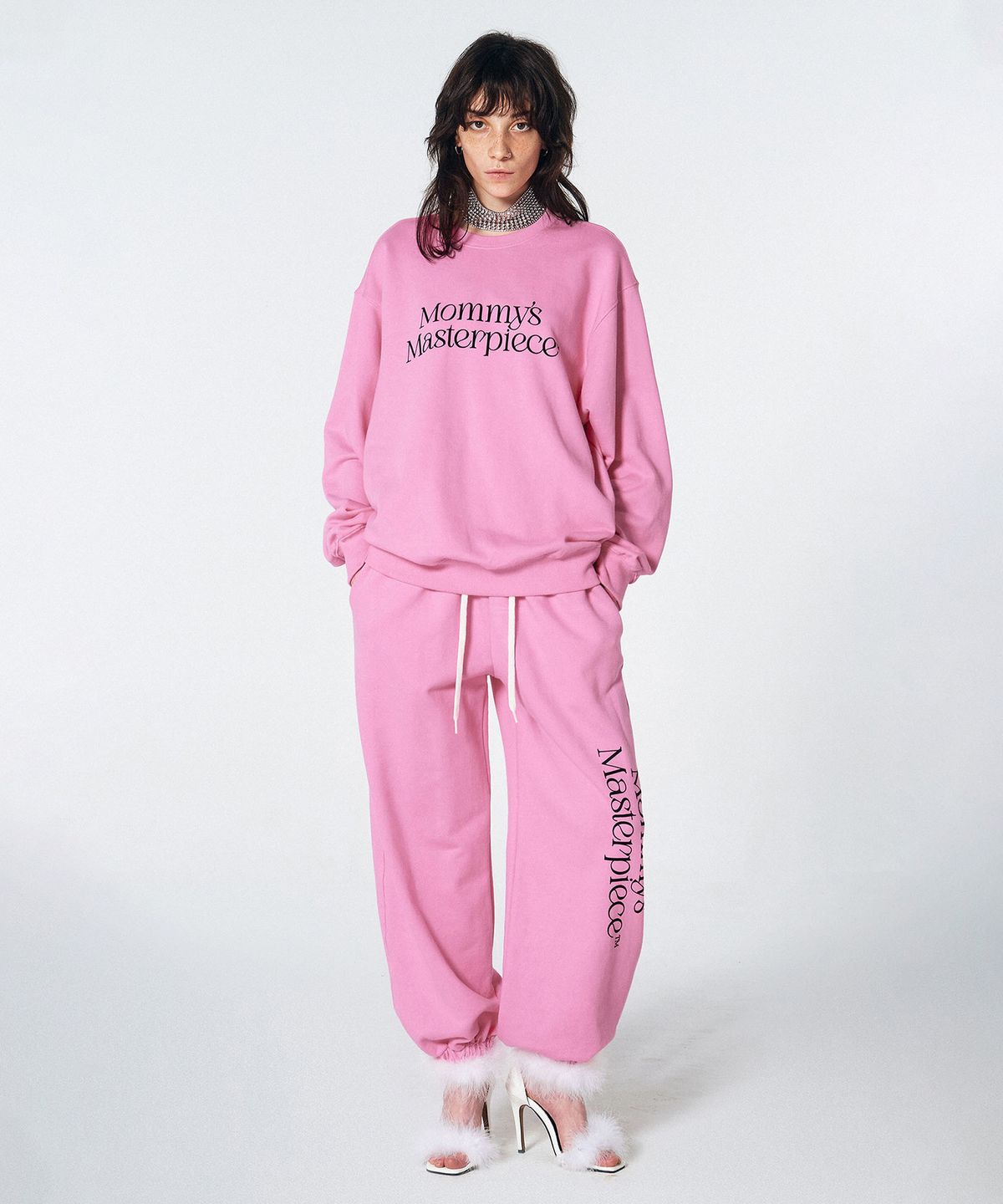 스컬프터(SCULPTOR) Mom Said So Sweatshirt Acid Pink