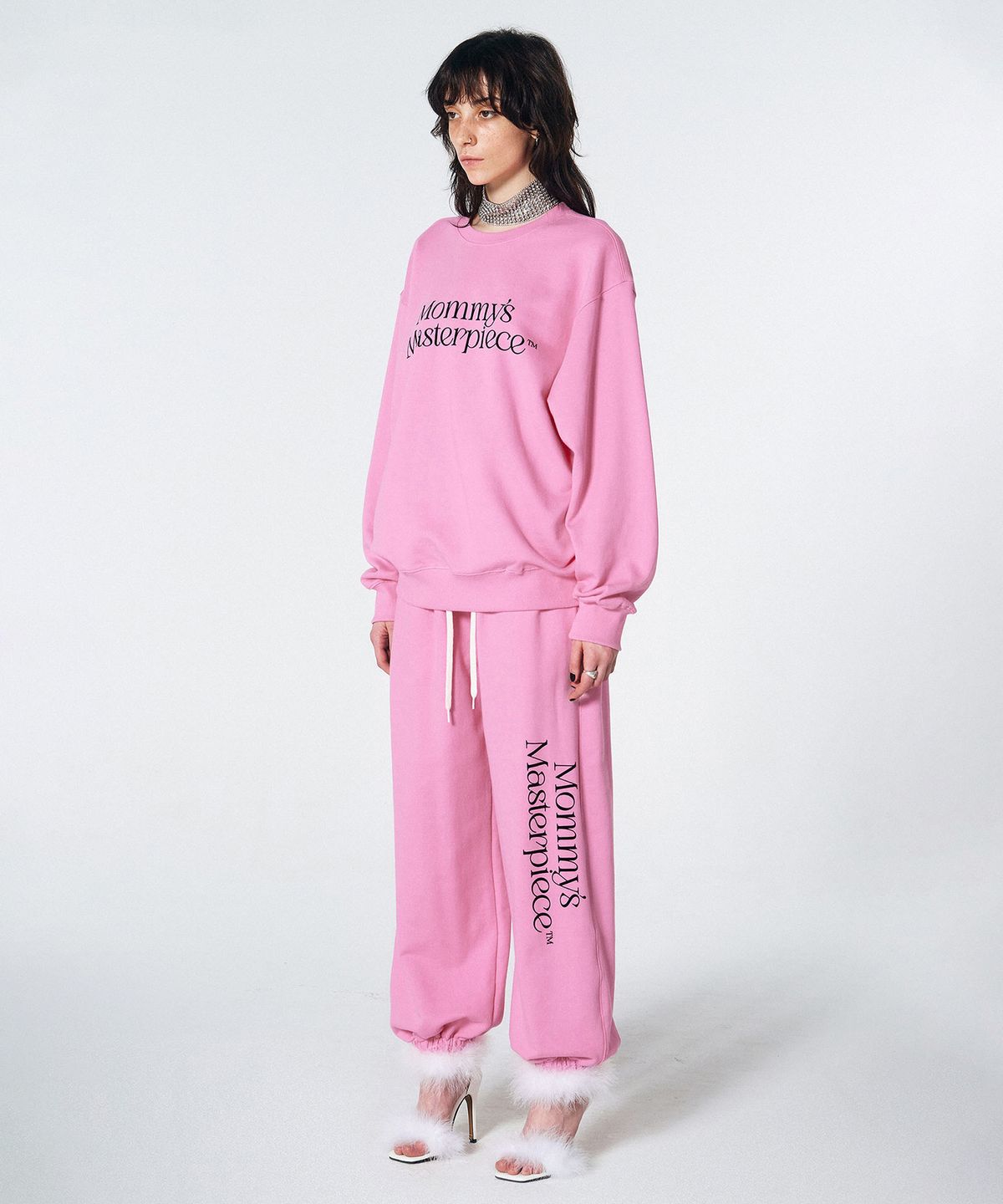 스컬프터(SCULPTOR) Mom Said So Sweatshirt Acid Pink