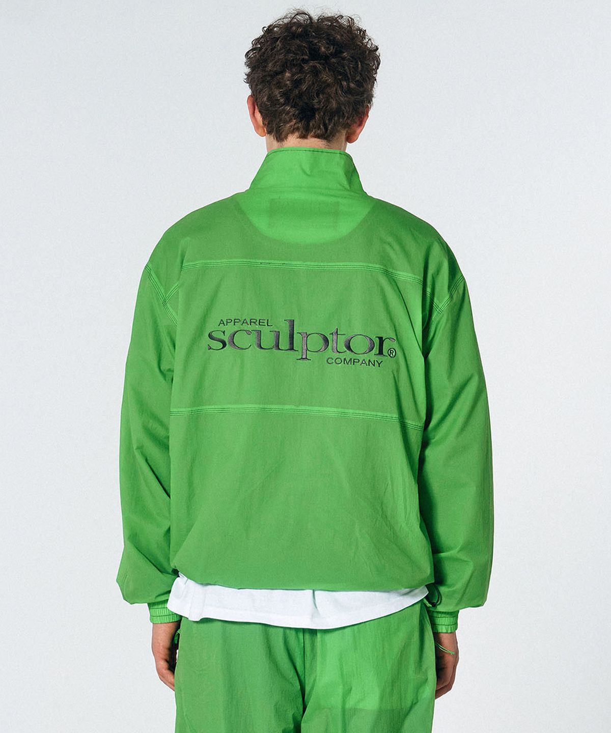 스컬프터(SCULPTOR) Triple Stitched Windbreaker Acid Green