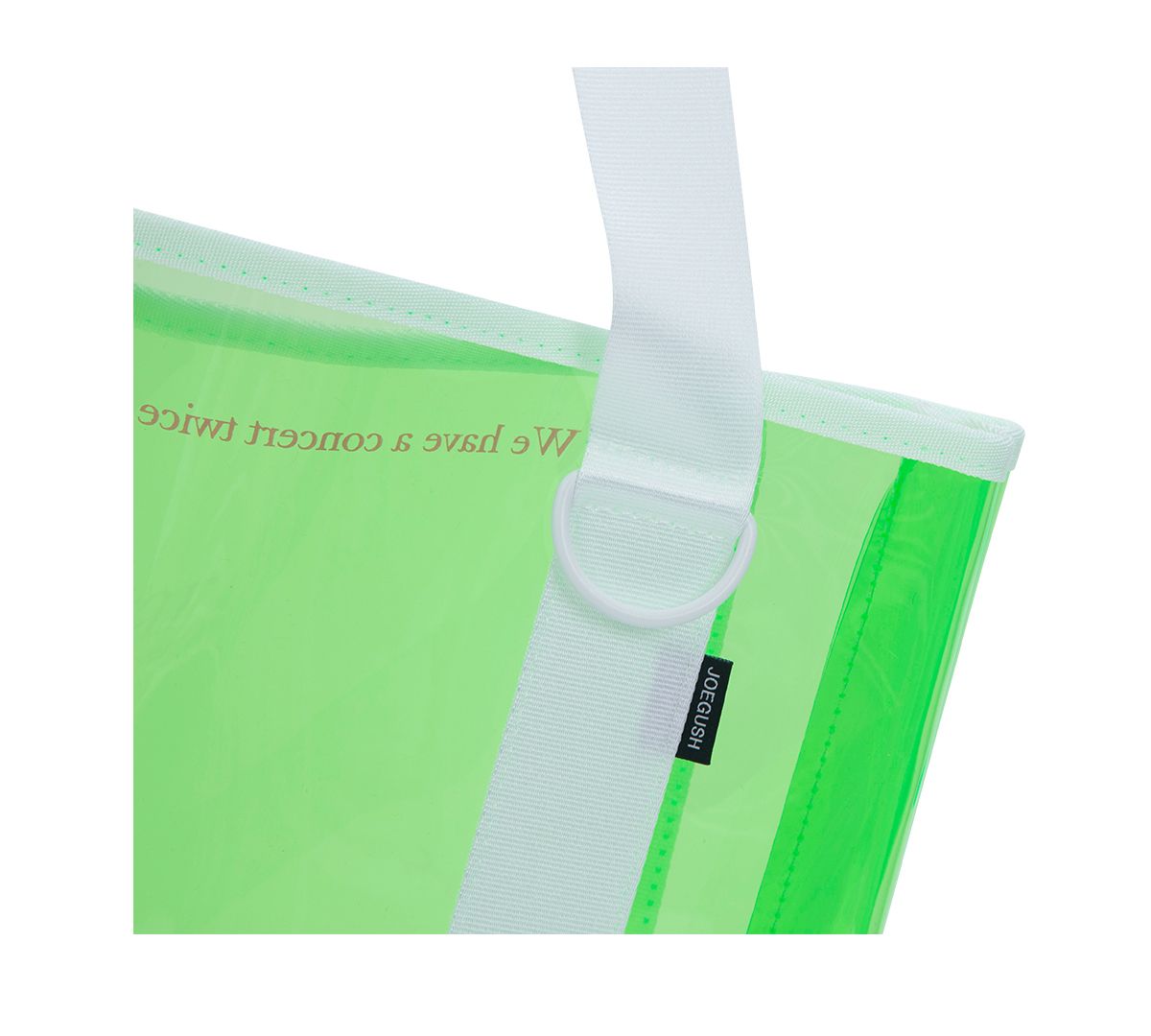조거쉬(JOEGUSH) Rockstar pvc tote bag (Green/Pink)