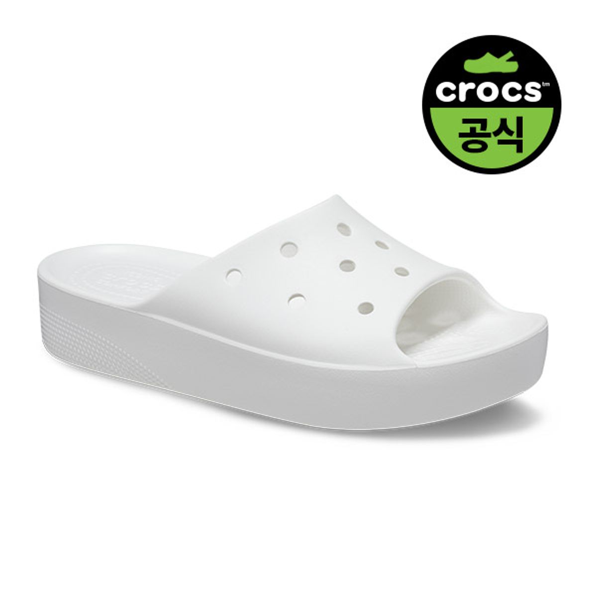 크록스(CROCS) 여성 클래식 플랫폼 슬라이드 WT (23SWSL208180)