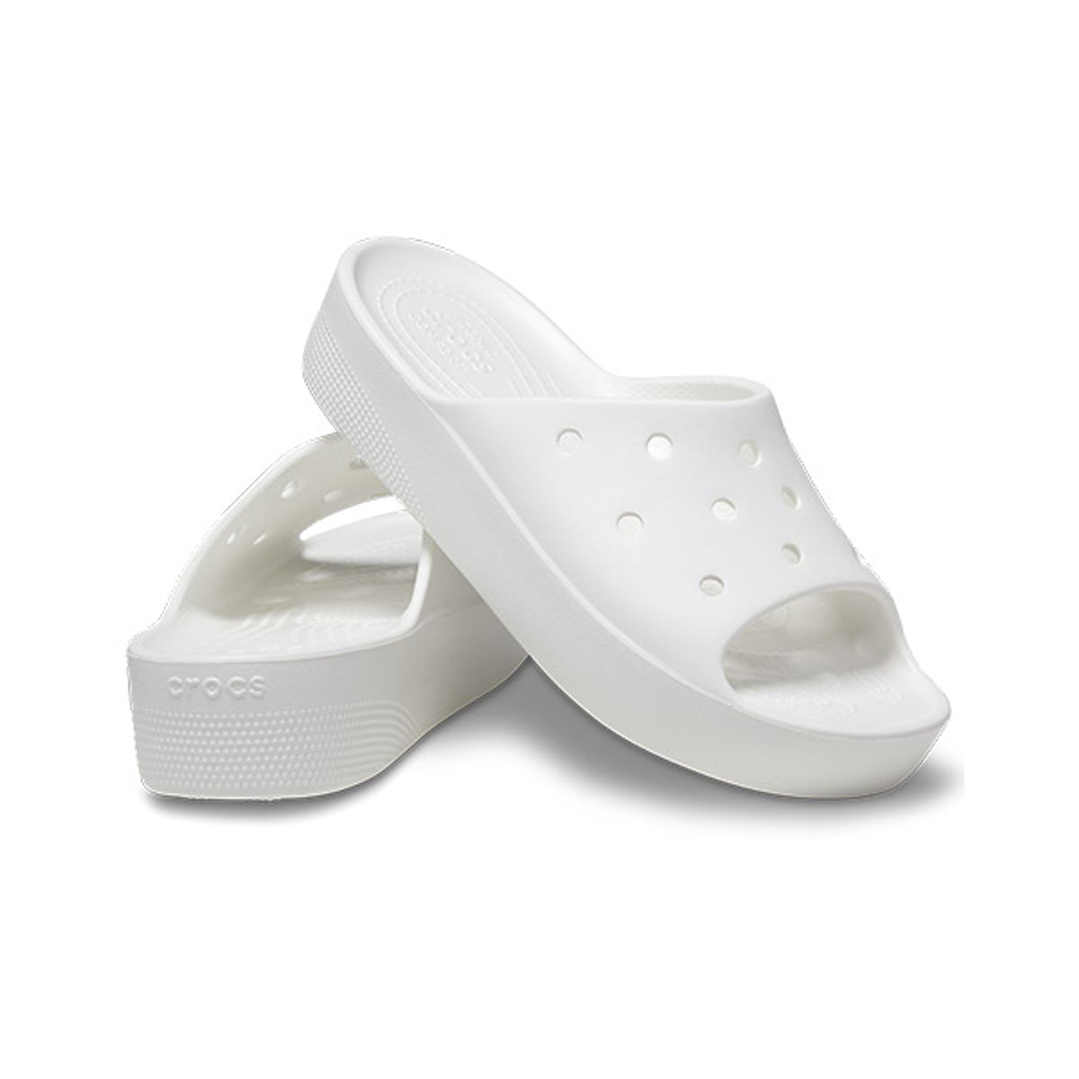 크록스(CROCS) 여성 클래식 플랫폼 슬라이드 WT (23SWSL208180)