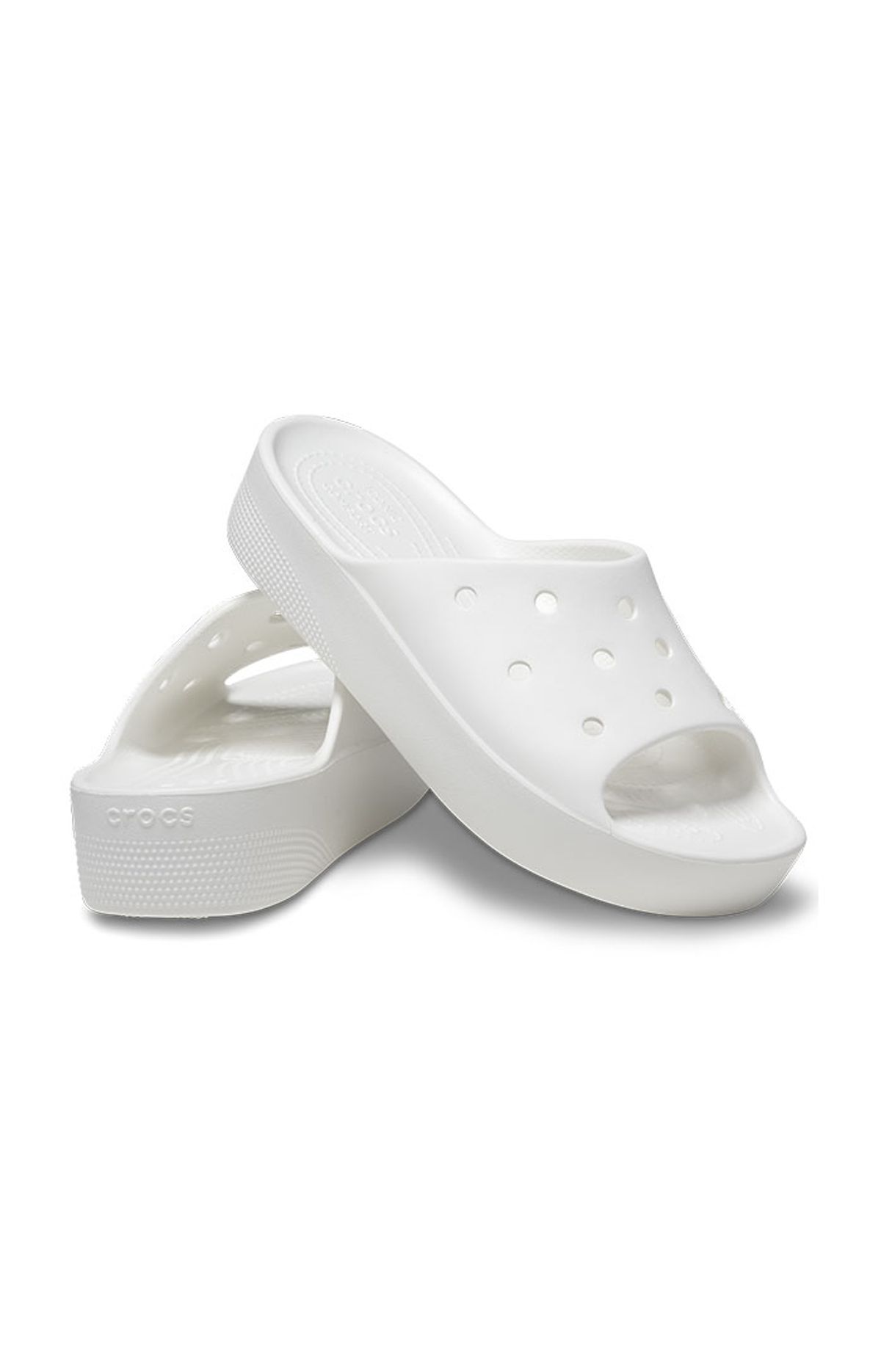크록스(CROCS) 여성 클래식 플랫폼 슬라이드 WT (23SWSL208180)