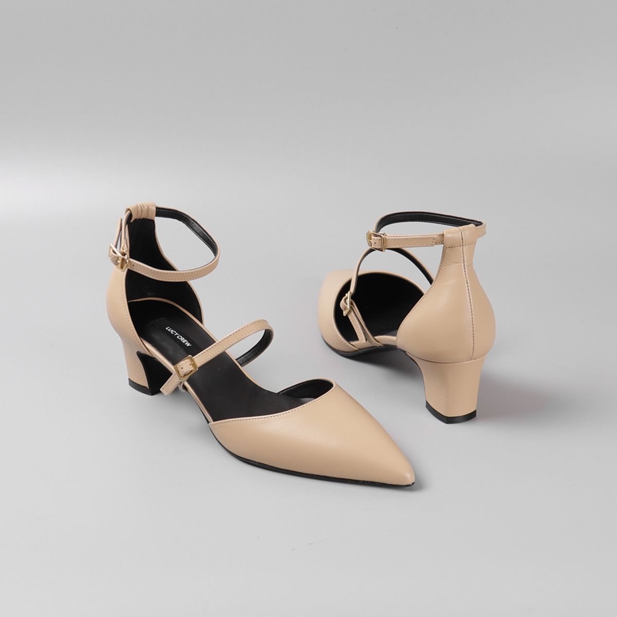 루시크루(LUCY CREW) Ankle Strap Pumps LC210_5cm