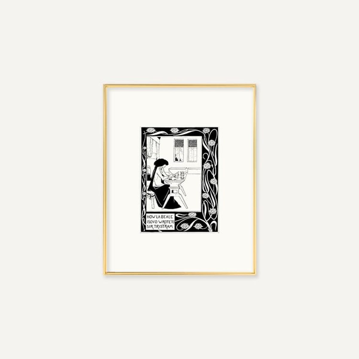 그릿시즌(GREET SEASON) 오드리 비어즐리 How La Beale Isoud Wrote to Sir Tristram (액자 포함)