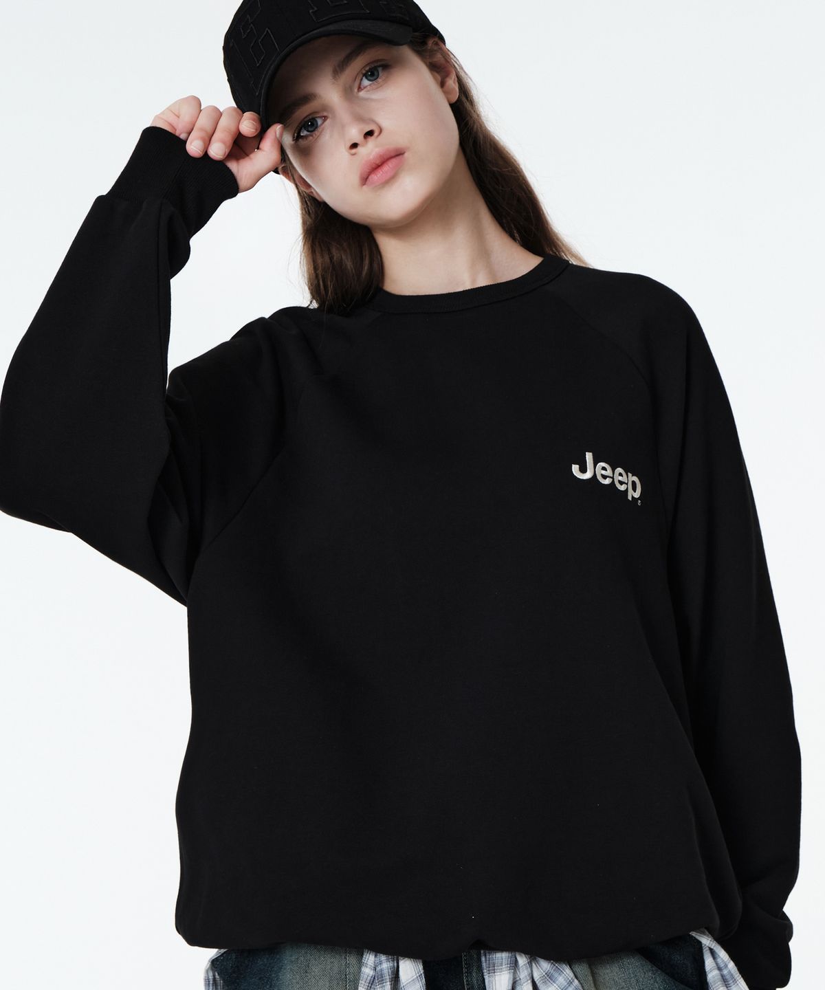 지프(JEEP) M-Logo 맨투맨 (JP5TSU841BK)