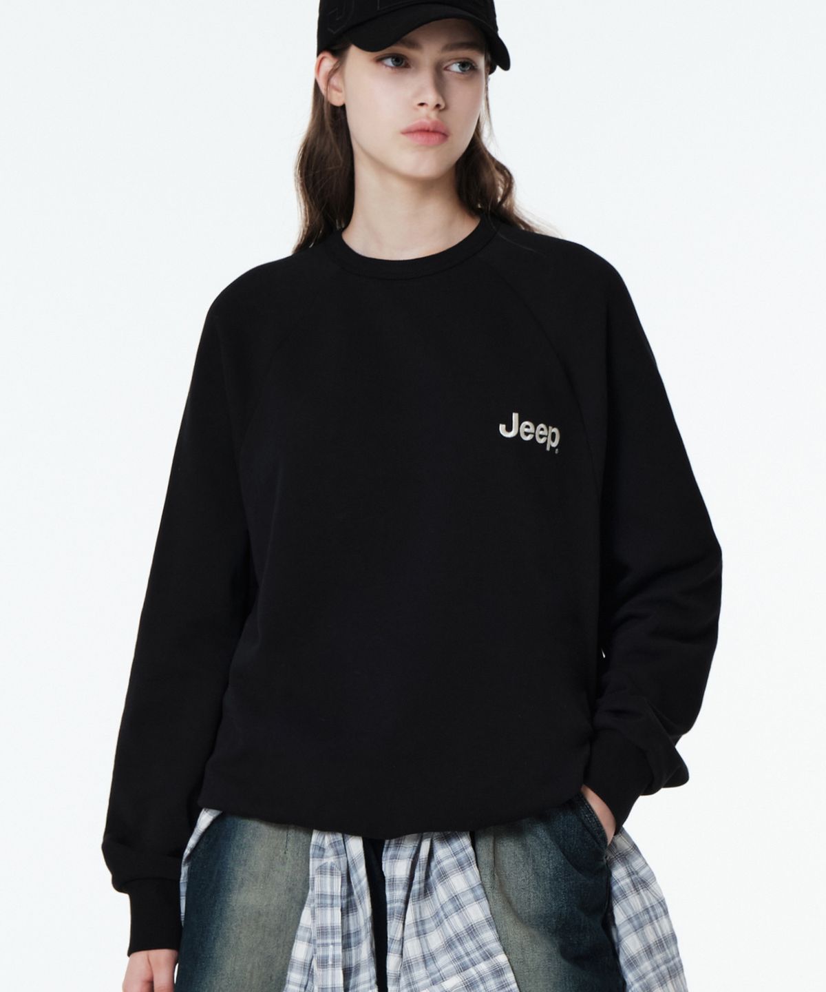 지프(JEEP) M-Logo 맨투맨 (JP5TSU841BK)