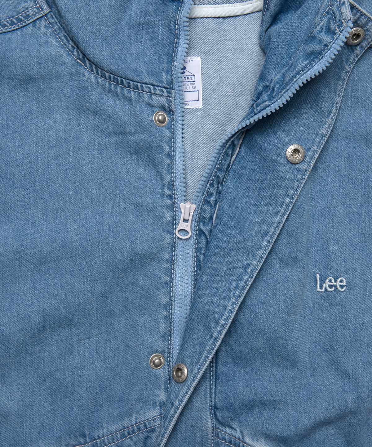 리(LEE) 데님 후드 점퍼 인디고 미듐