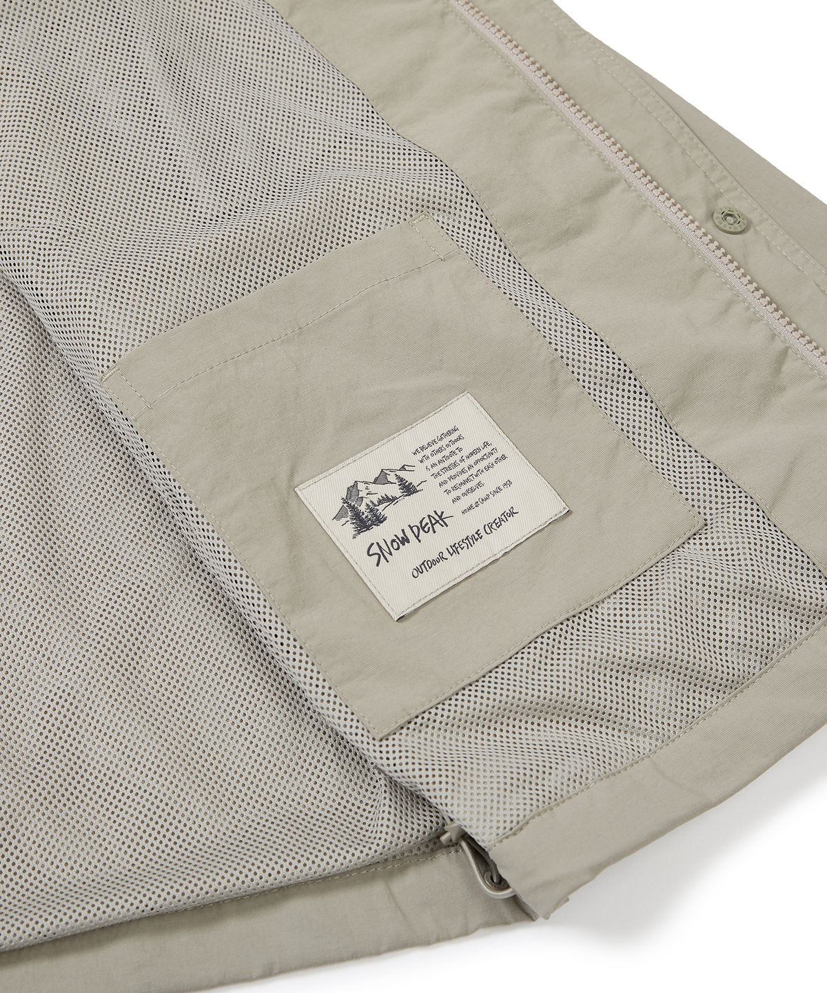 스노우피크 어패럴(SNOWPEAK APPAREL) 클랜드 아웃포켓 자켓 Teal Khaki (S23SMDJK10)