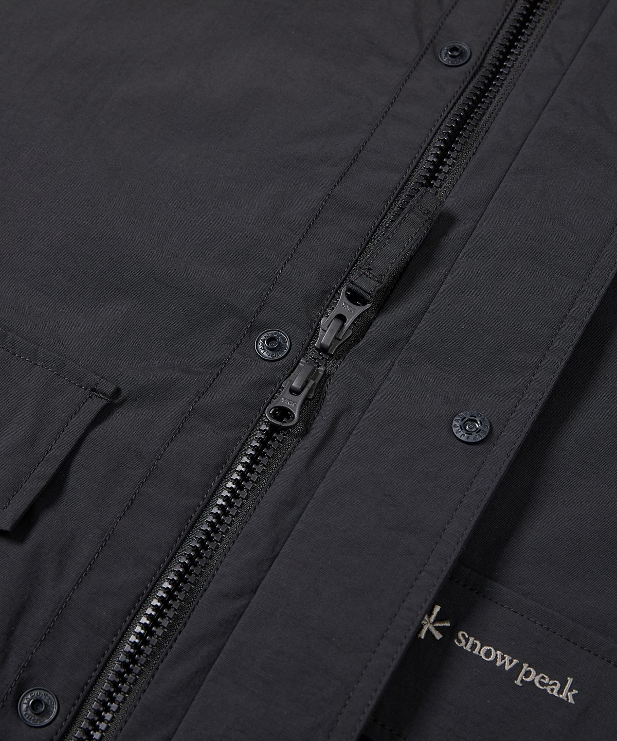 스노우피크 어패럴(SNOWPEAK APPAREL) 클랜드 아웃포켓 자켓 Dark Charcoal (S23SMDJK10)