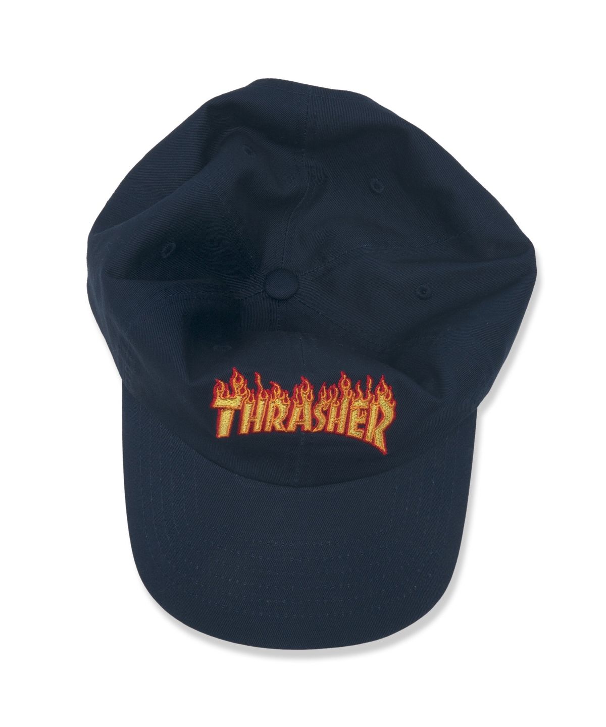 트레셔(THRASHER) 플레임 볼캡 네이비