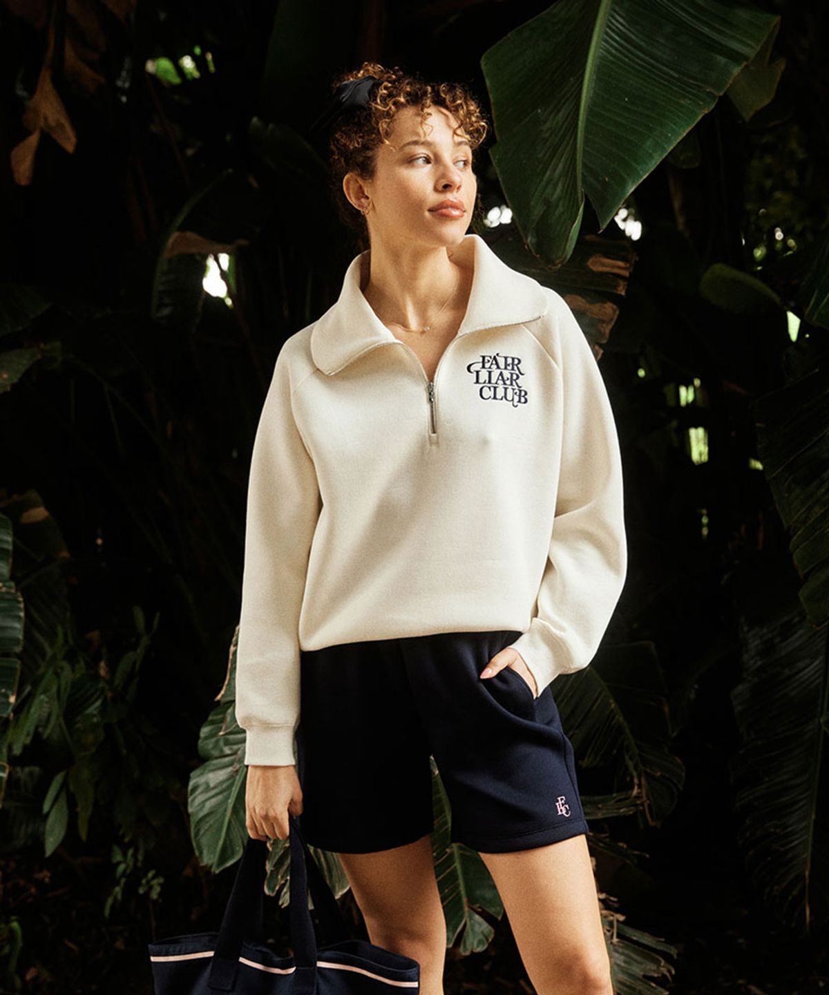 페어라이어 클럽(FAIRLIAR CLUB) Club Gym Shorts_NAVY