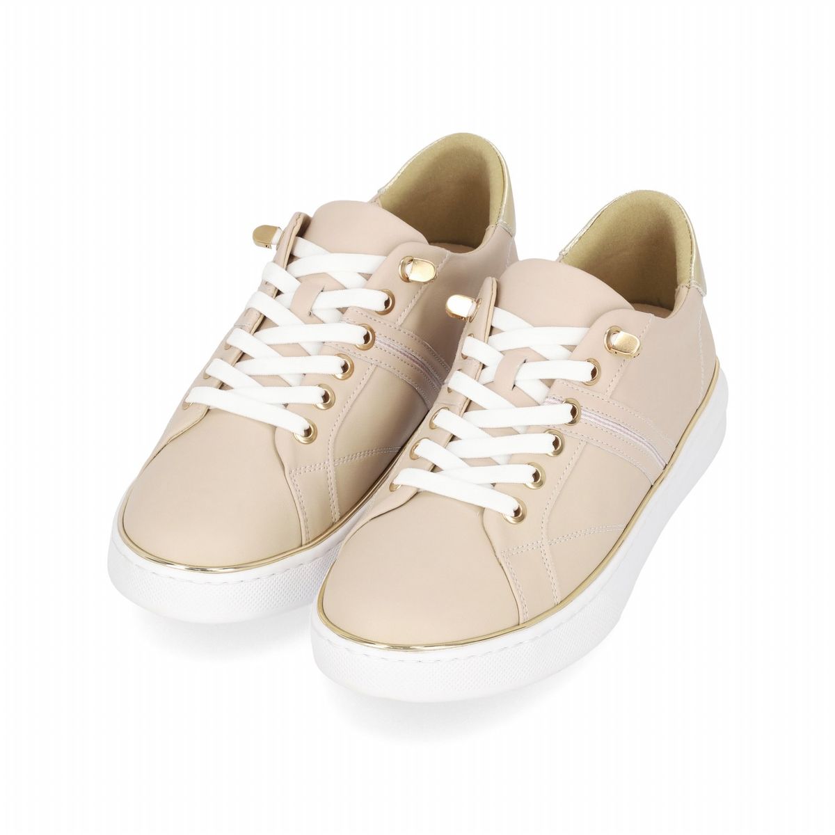 엘칸토(ELCANTO) 마쯔 여성 소가죽 웨빙디테일 스니커즈 3.5cm LCWS09M313