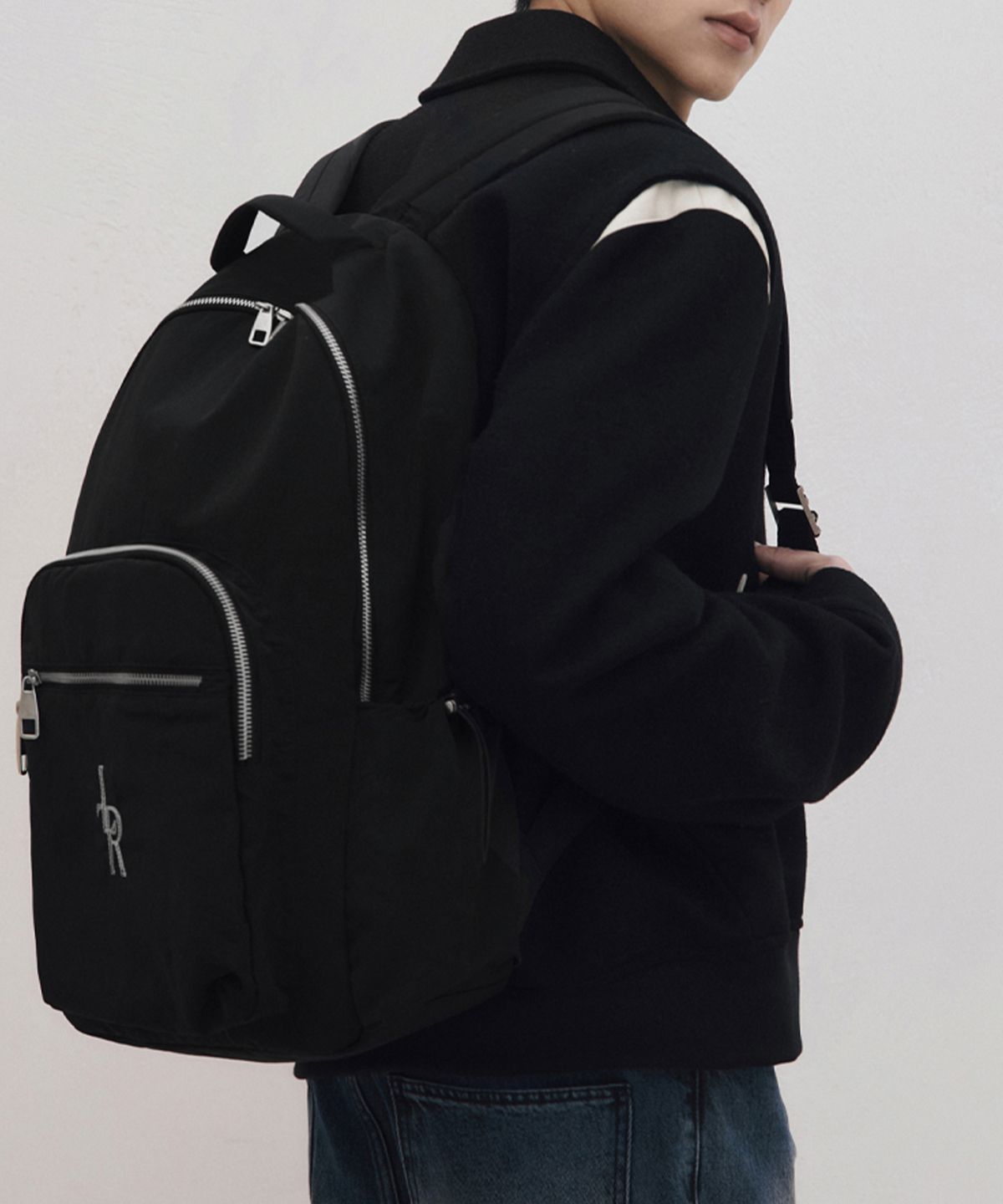 레더리(LEATHERY) 로트빈 나일론 백팩 [BLACK]