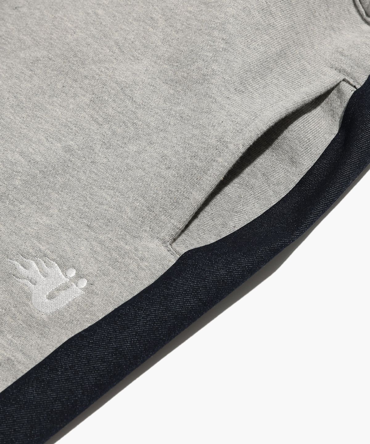 이스트쿤스트(ISTKUNST) DENIM SWEAT PANTS_GREY(IK2DSMPA00A)