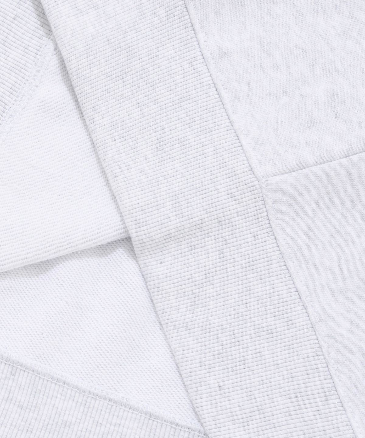커버낫(COVERNAT) 스몰 컬리 로고 럭비 맨투맨 헤더 그레이