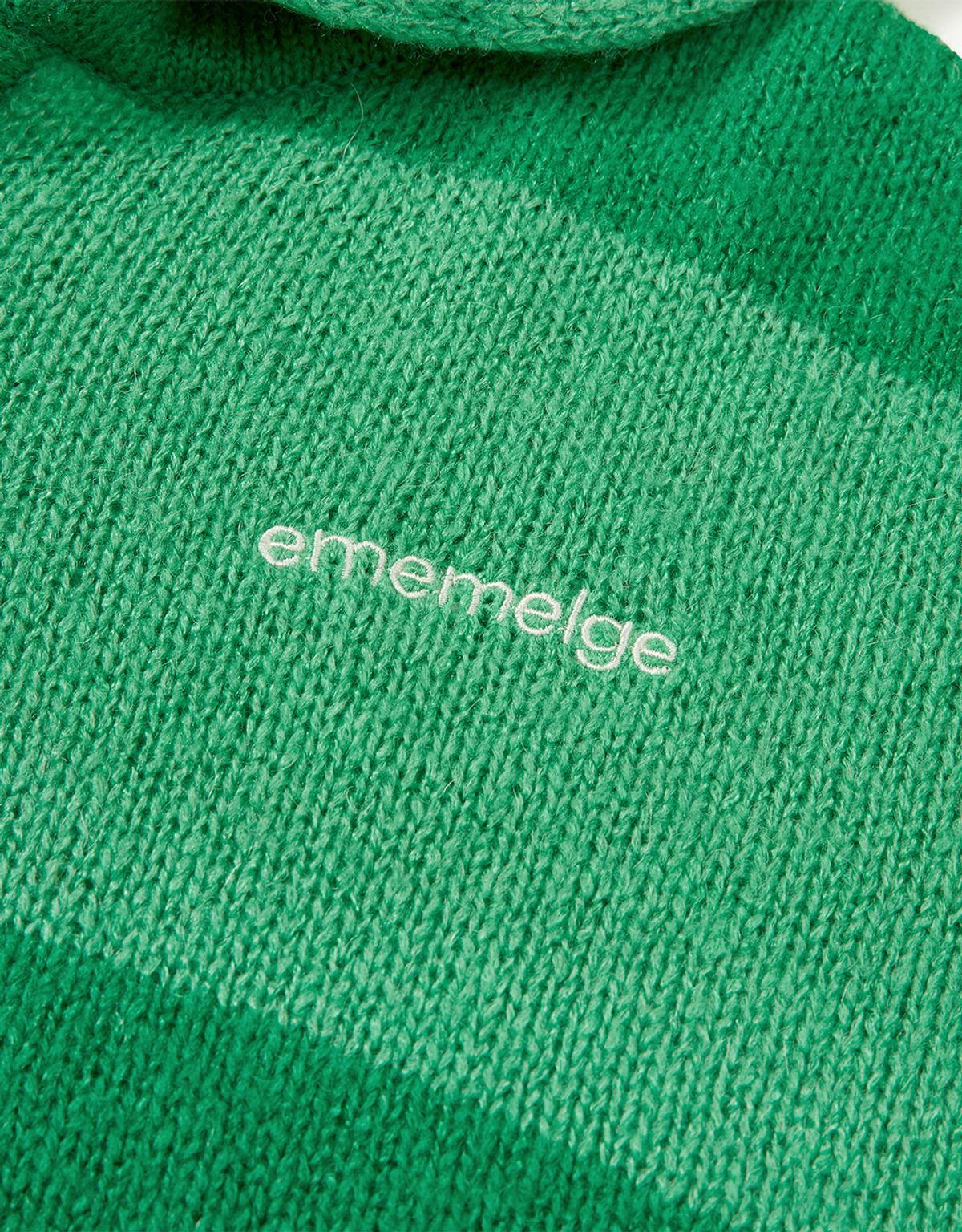 엠엠엘지(MMLG) DAMAGED RUGBY KNIT (GREEN)