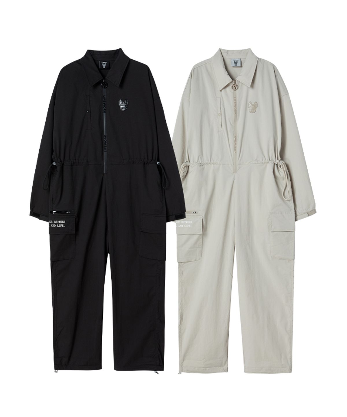 라이프워크(LIFEWORK) 여성) 글로시 와펜 점프수트