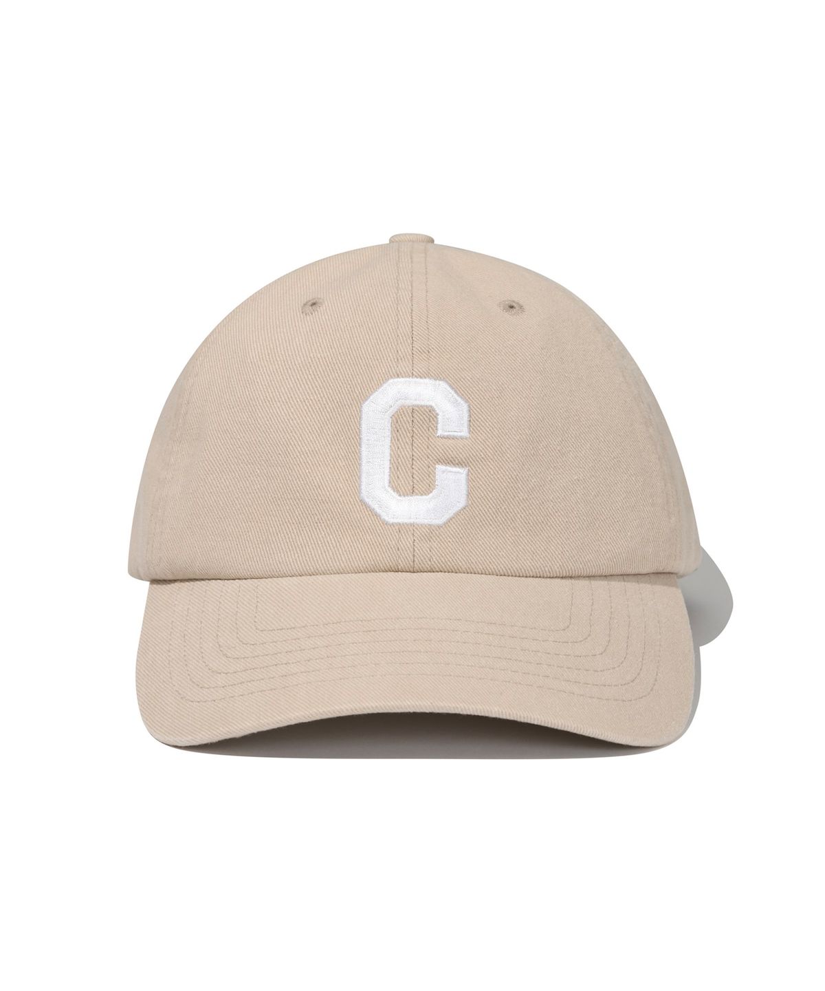 커버낫(COVERNAT) 코튼 C 로고 로우캡 베이지