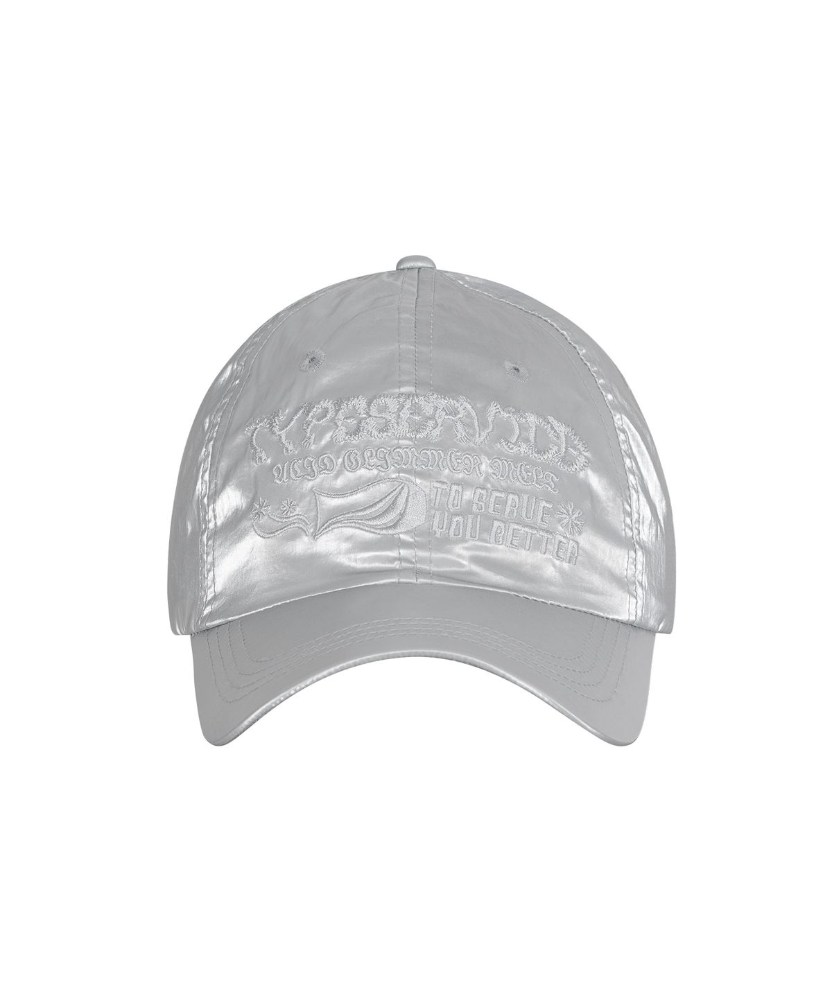 타입서비스(TYPESERVICE) Graphic Embroidery Cap [Silver]