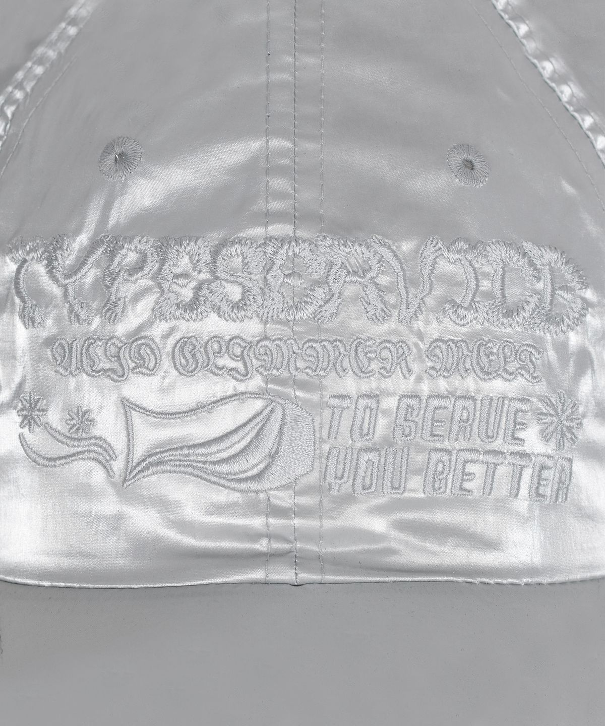 타입서비스(TYPESERVICE) Graphic Embroidery Cap [Silver]