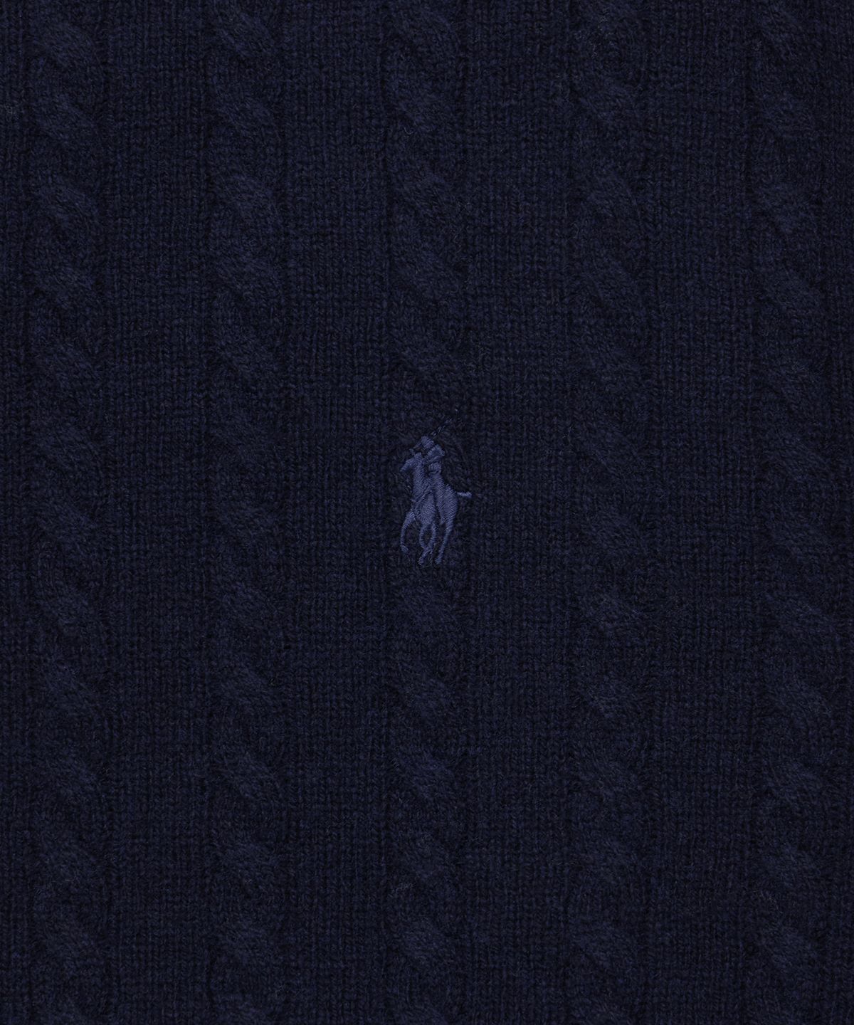 폴로 랄프 로렌(POLO RALPH LAUREN) 케이블 니트 울 코튼 스웨터 - 블루