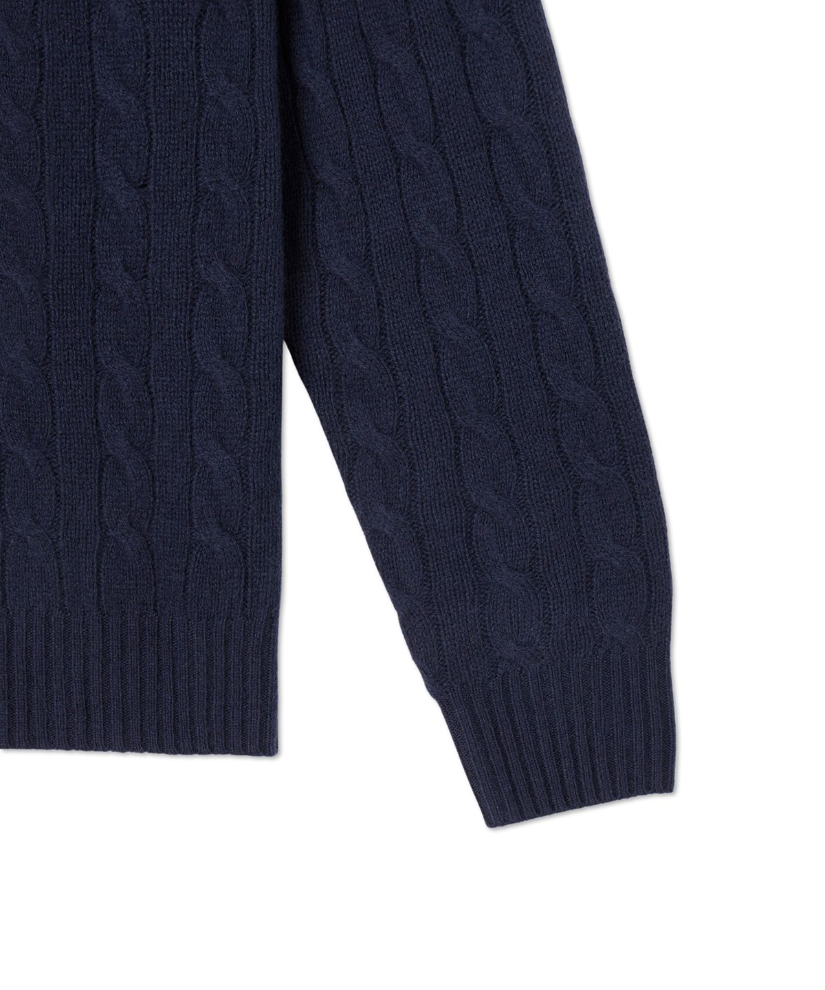 폴로 랄프 로렌(POLO RALPH LAUREN) 케이블 니트 울 캐시미어 스웨터 - 블루