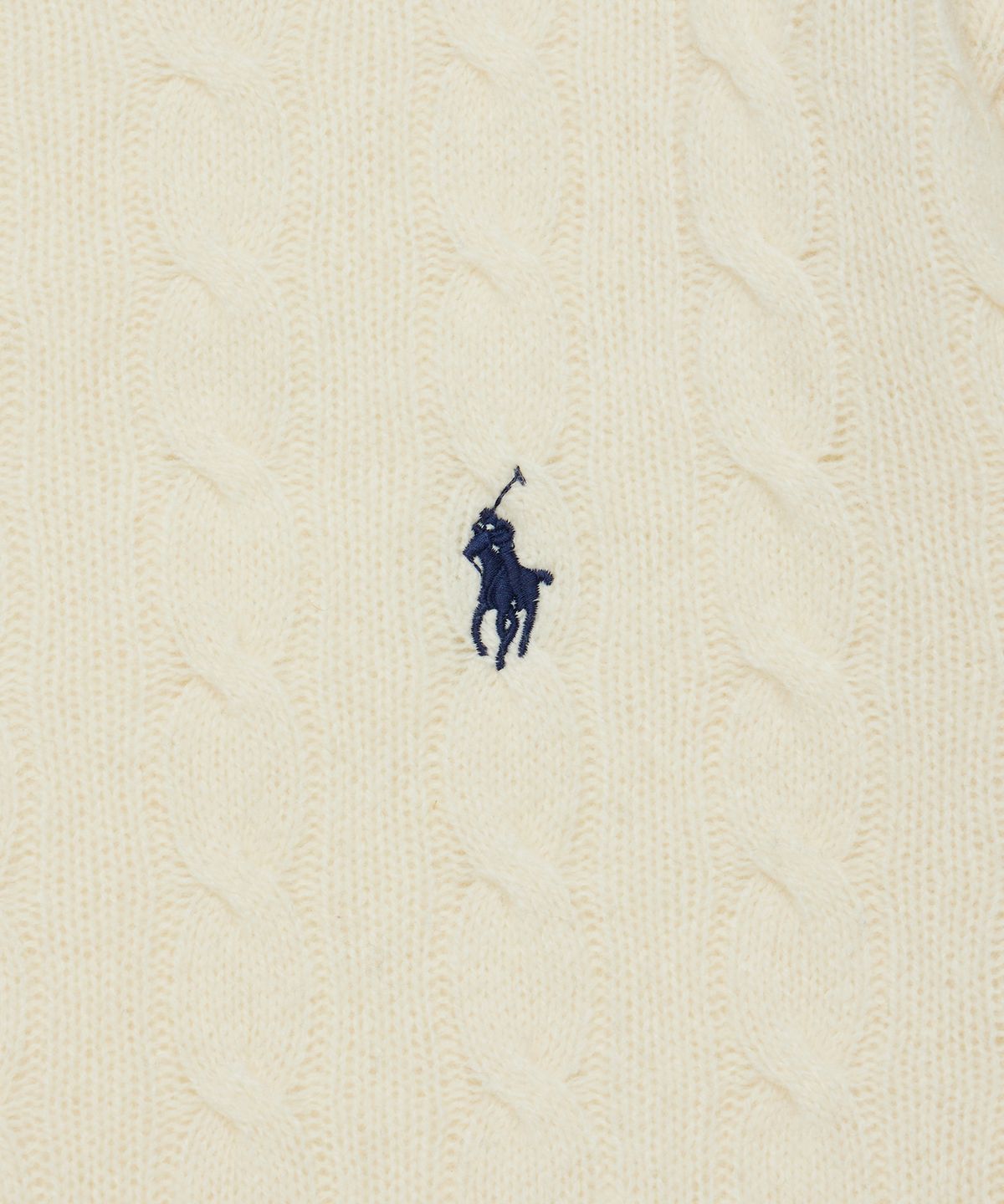 폴로 랄프 로렌(POLO RALPH LAUREN) 케이블 니트 울 캐시미어 스웨터 - 아이보리