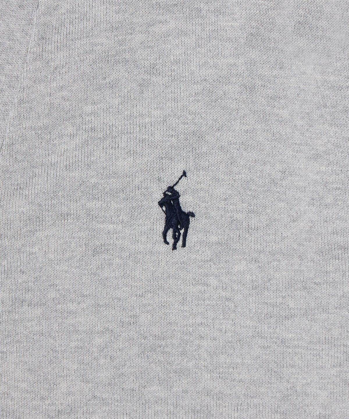 폴로 랄프 로렌(POLO RALPH LAUREN) 코튼 브이넥 카디건 - 그레이