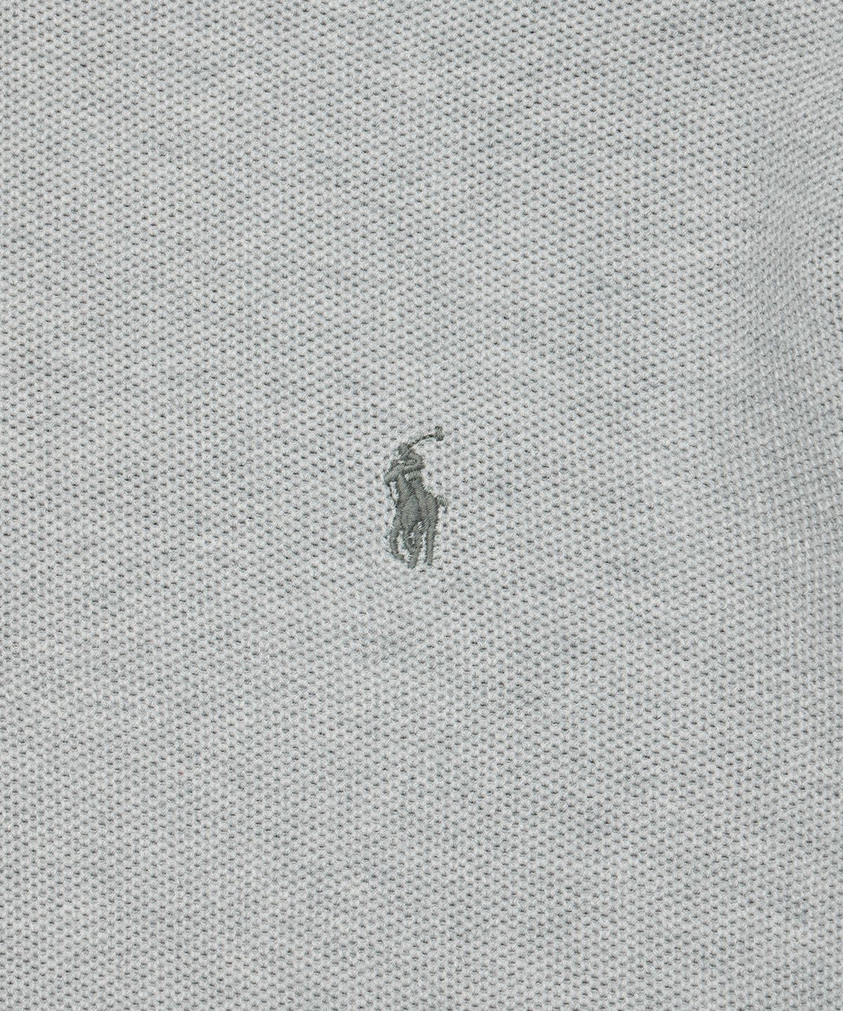폴로 랄프 로렌(POLO RALPH LAUREN) 코튼 쿼터 지퍼 스웨터 - 그레이