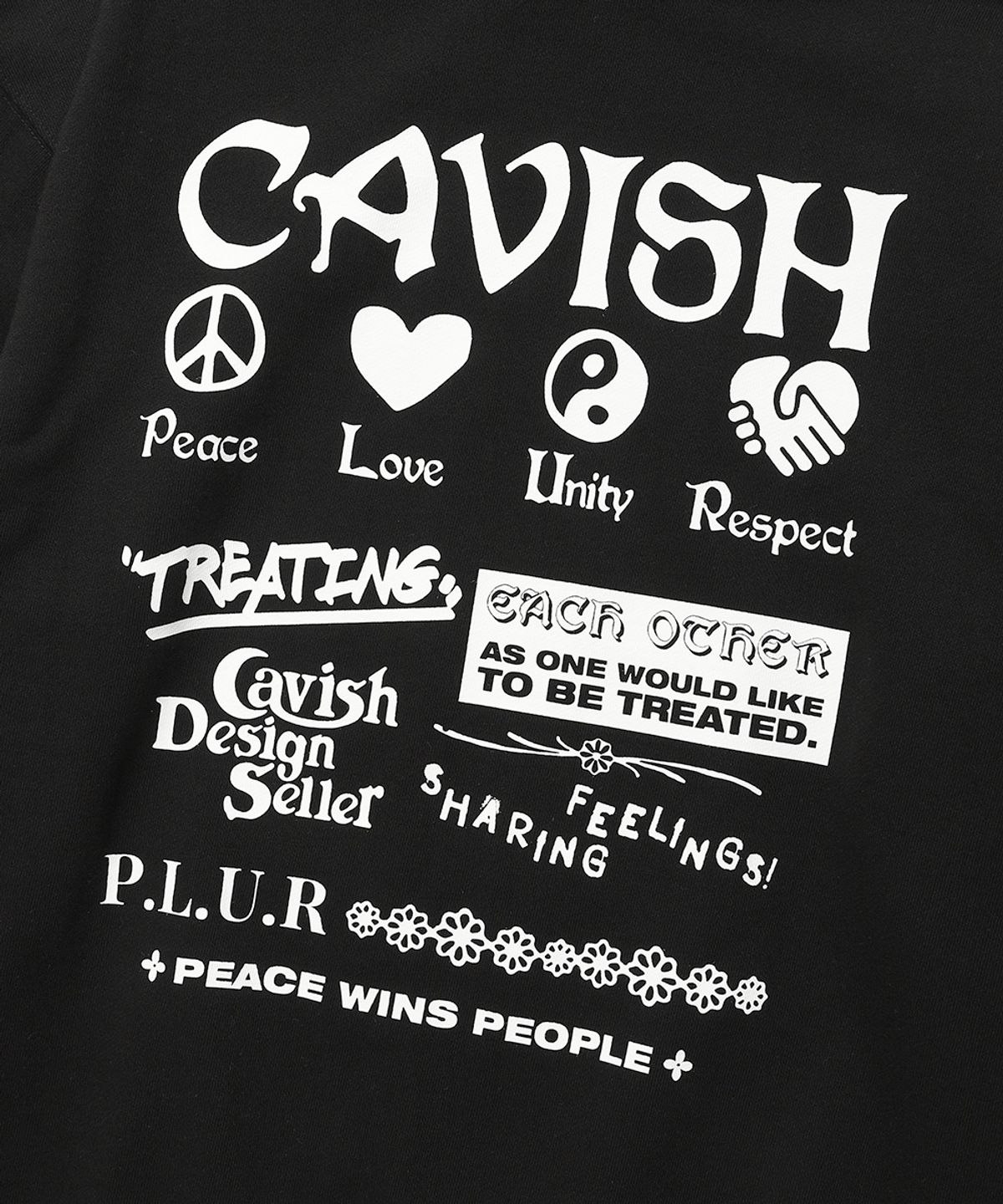 카비시(CAVISH) PLUR LOGO HOODIE BLACK(CV2BFUM402A)