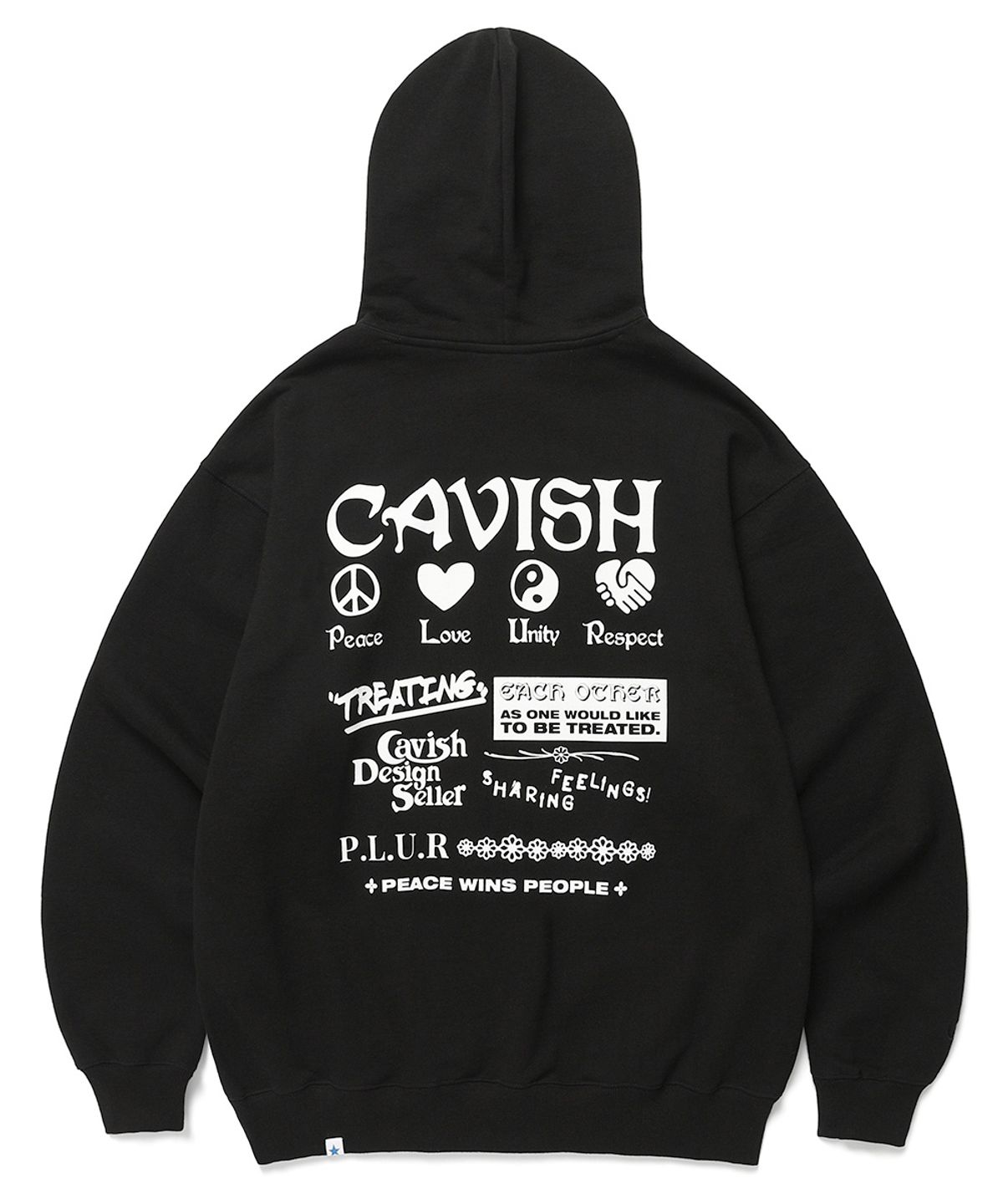 카비시(CAVISH) PLUR LOGO HOODIE BLACK(CV2BFUM402A)