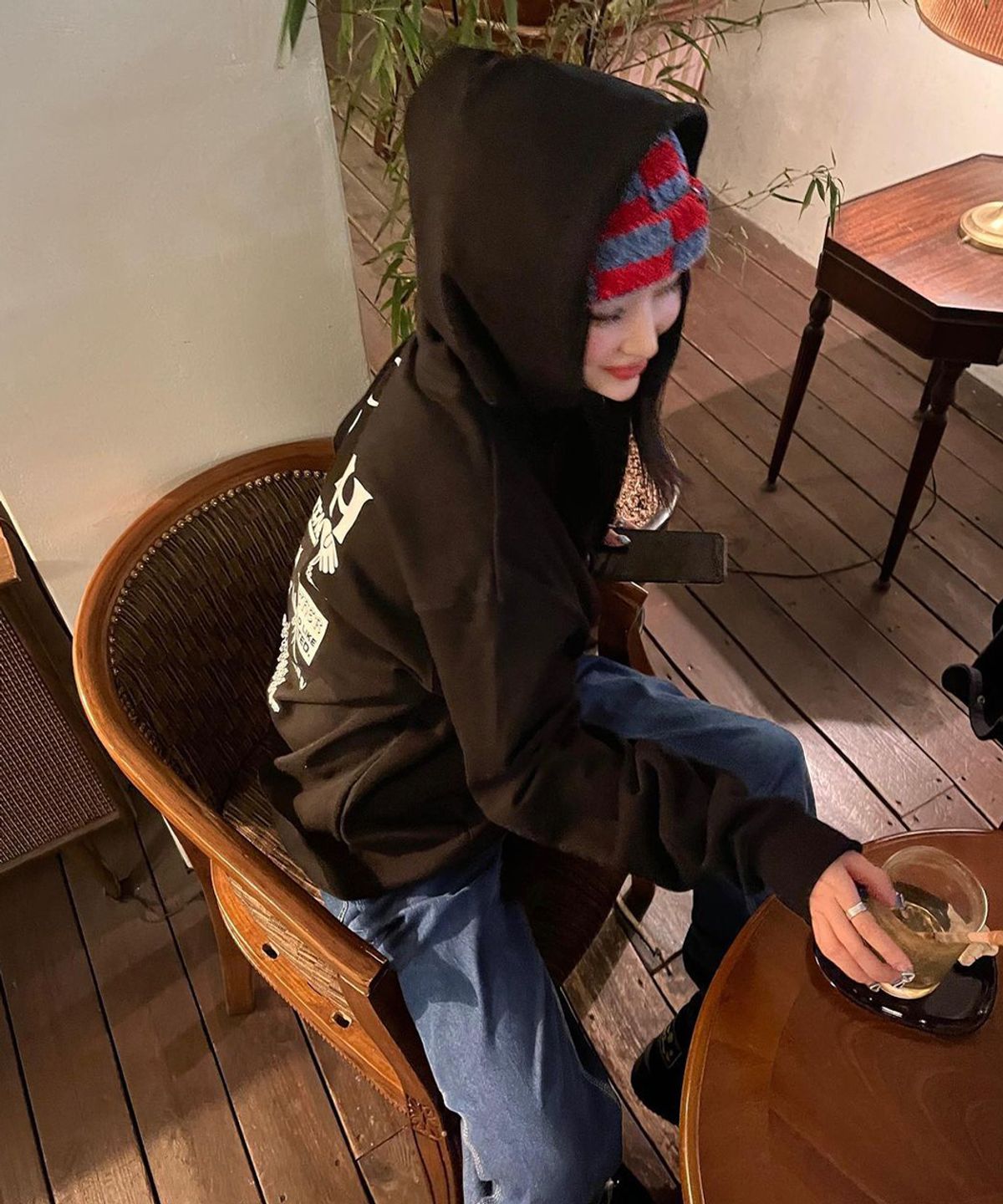 카비시(CAVISH) PLUR LOGO HOODIE BLACK(CV2BFUM402A)