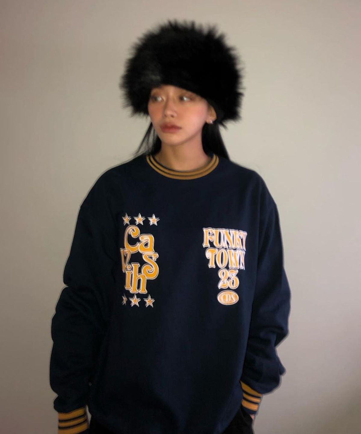 카비시(CAVISH) CDS FOOTBALL SWEATSHIRT NAVY(CV2DSUM461A)