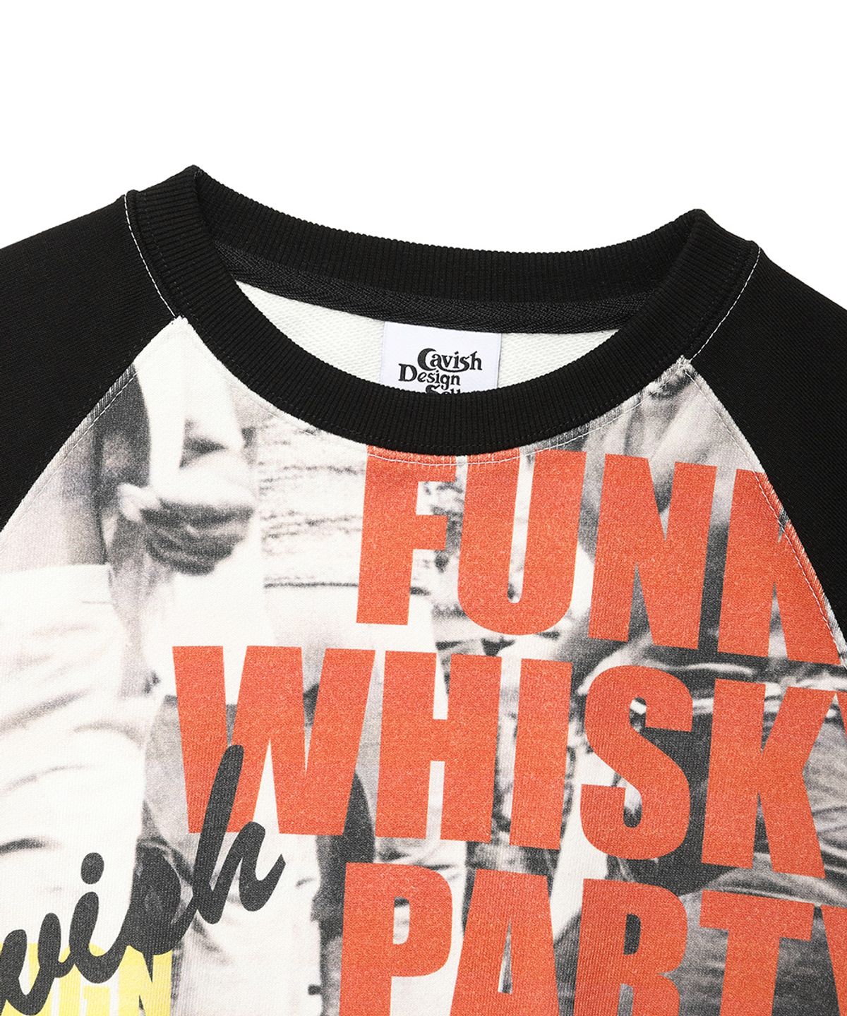 카비시(CAVISH) W WHISKY PARTY SWEATSHIRT BLACK(CV2DSFM463A)