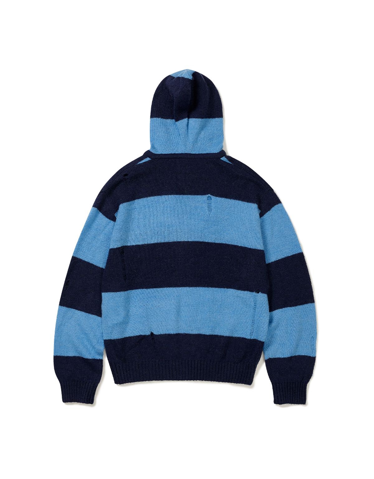엠엠엘지(MMLG) [Mmlg] DAMAGED RUGBY KNIT (BLUE)