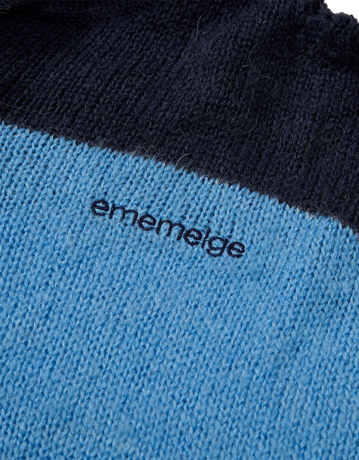 엠엠엘지(MMLG) [Mmlg] DAMAGED RUGBY KNIT (BLUE)