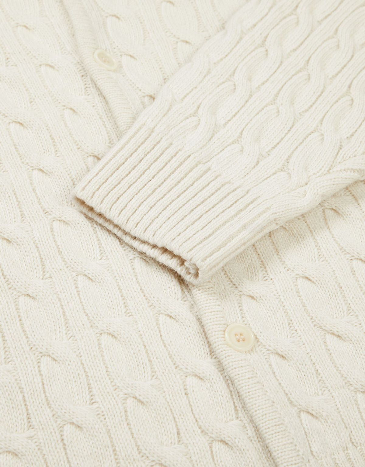 엠엠엘지(MMLG) [Mmlg] CPC CABLE CARDIGAN (IVORY)