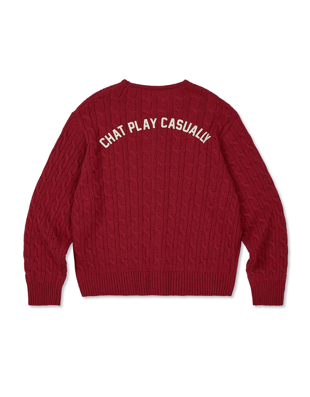 엠엠엘지(MMLG) [Mmlg] CPC CABLE CARDIGAN (RED)