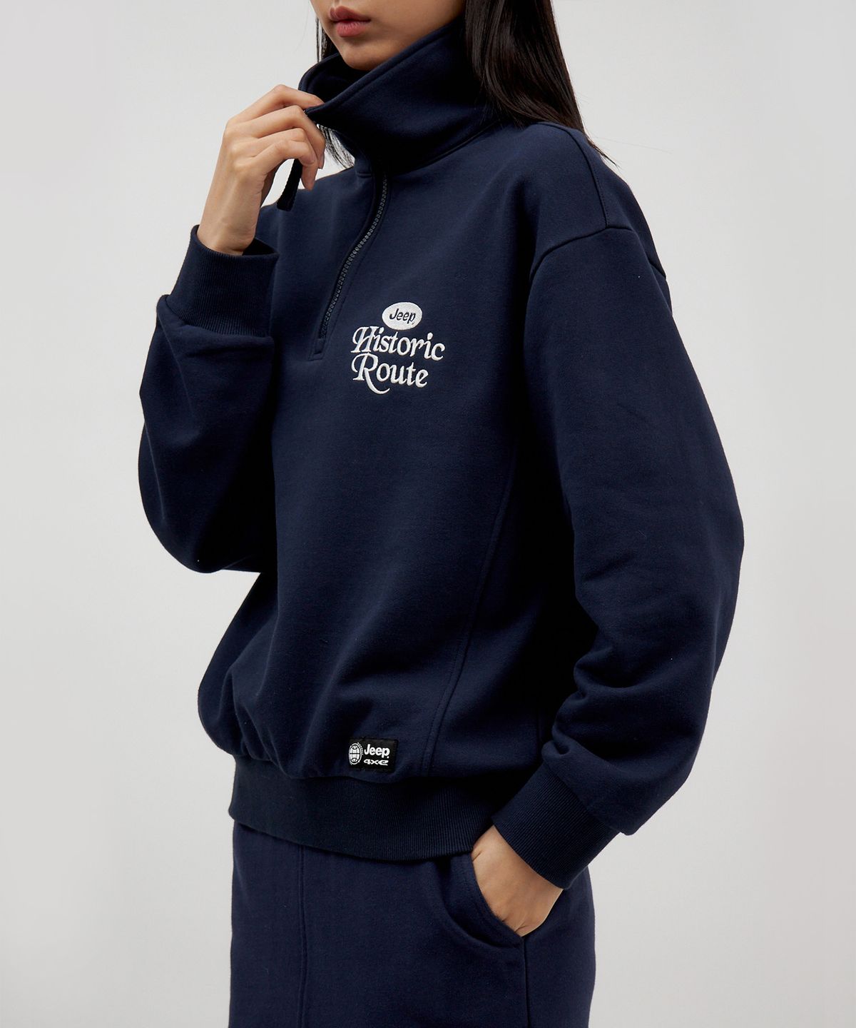 지프(JEEP) A1 Basic Women Half Zip-Up Sweat (JO5TSF831NA)