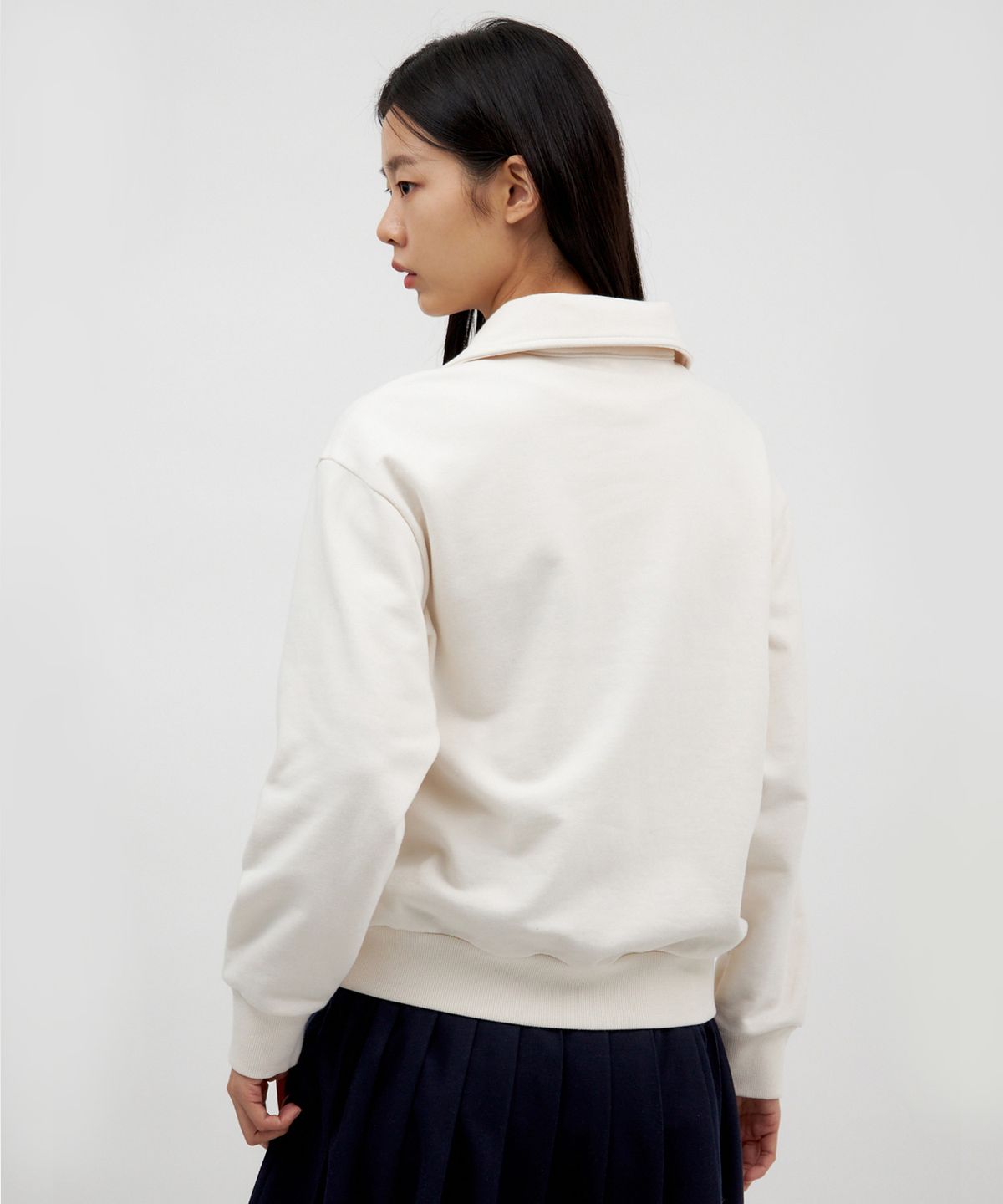 지프(JEEP) A1 Basic Women Half Zip-Up Sweat (JO5TSF831IV)