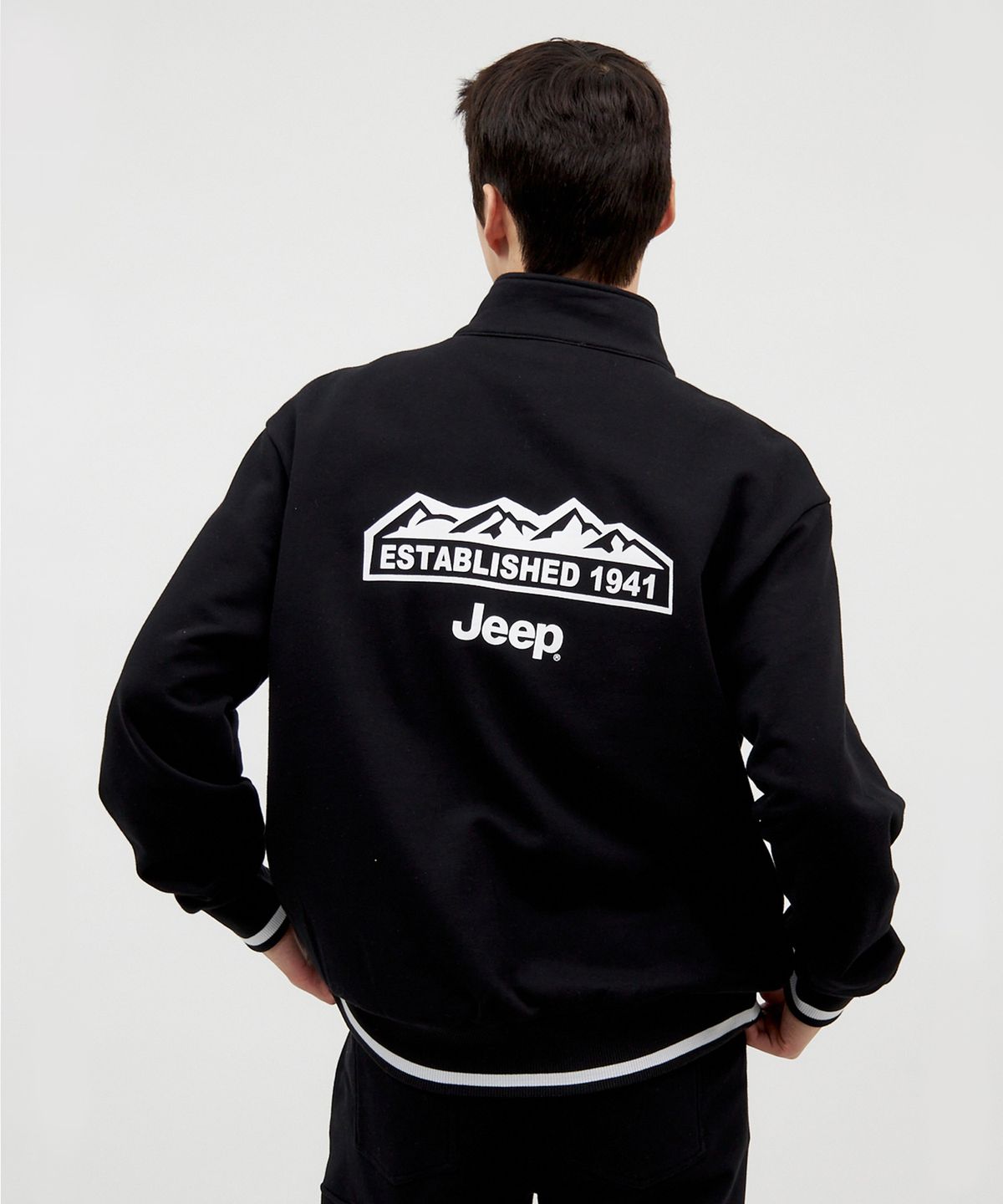 지프(JEEP) A1 YOKO Half Zip-Up Sweat (JO5TSU834BK)