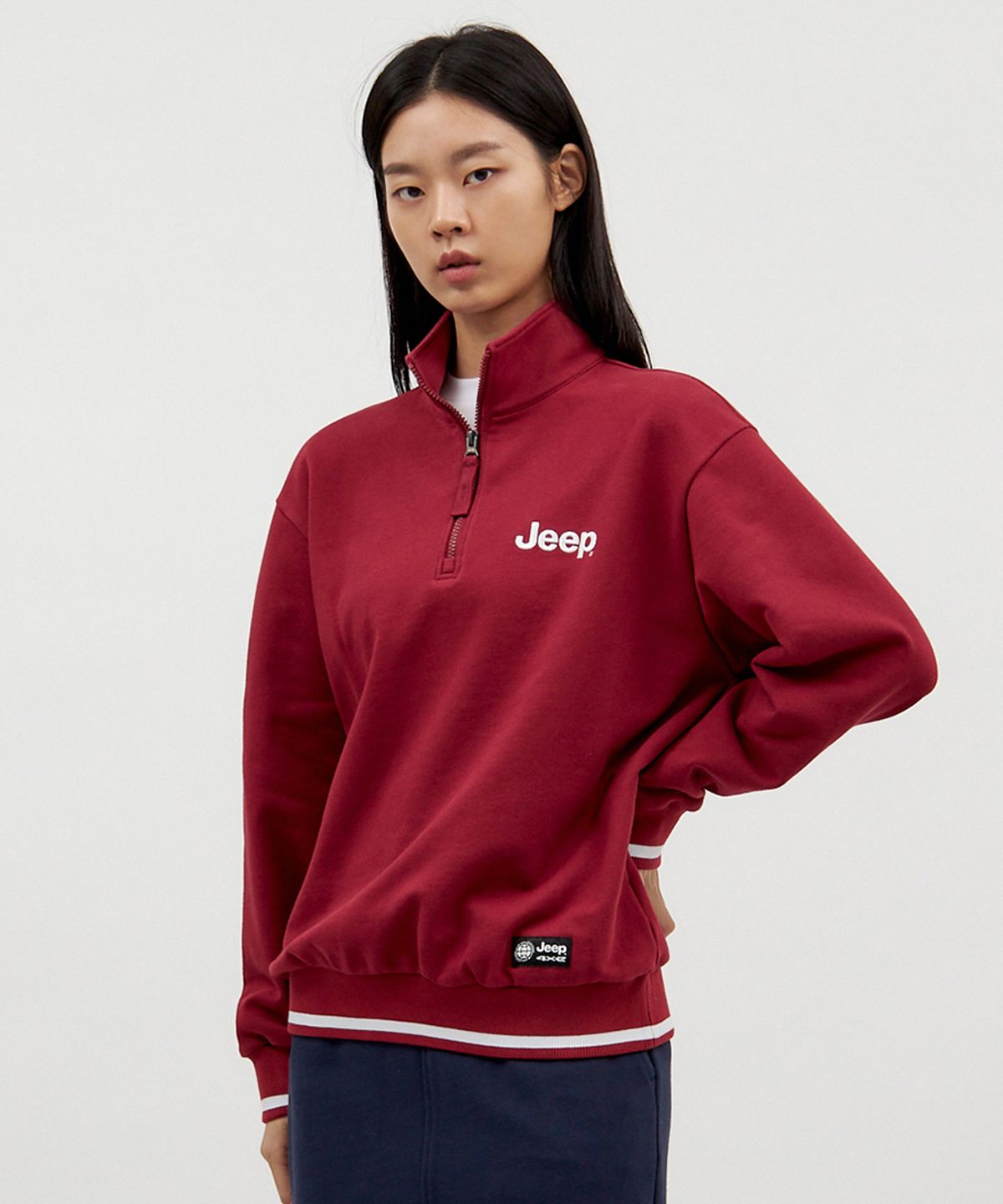지프(JEEP) A1 YOKO Half Zip-Up Sweat (JO5TSU834WI)