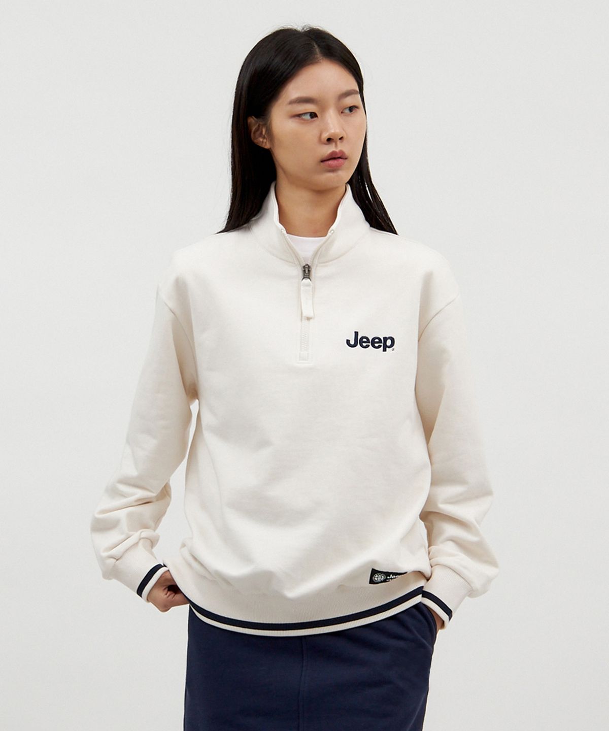 지프(JEEP) A1 YOKO Half Zip-Up Sweat (JO5TSU834IV)