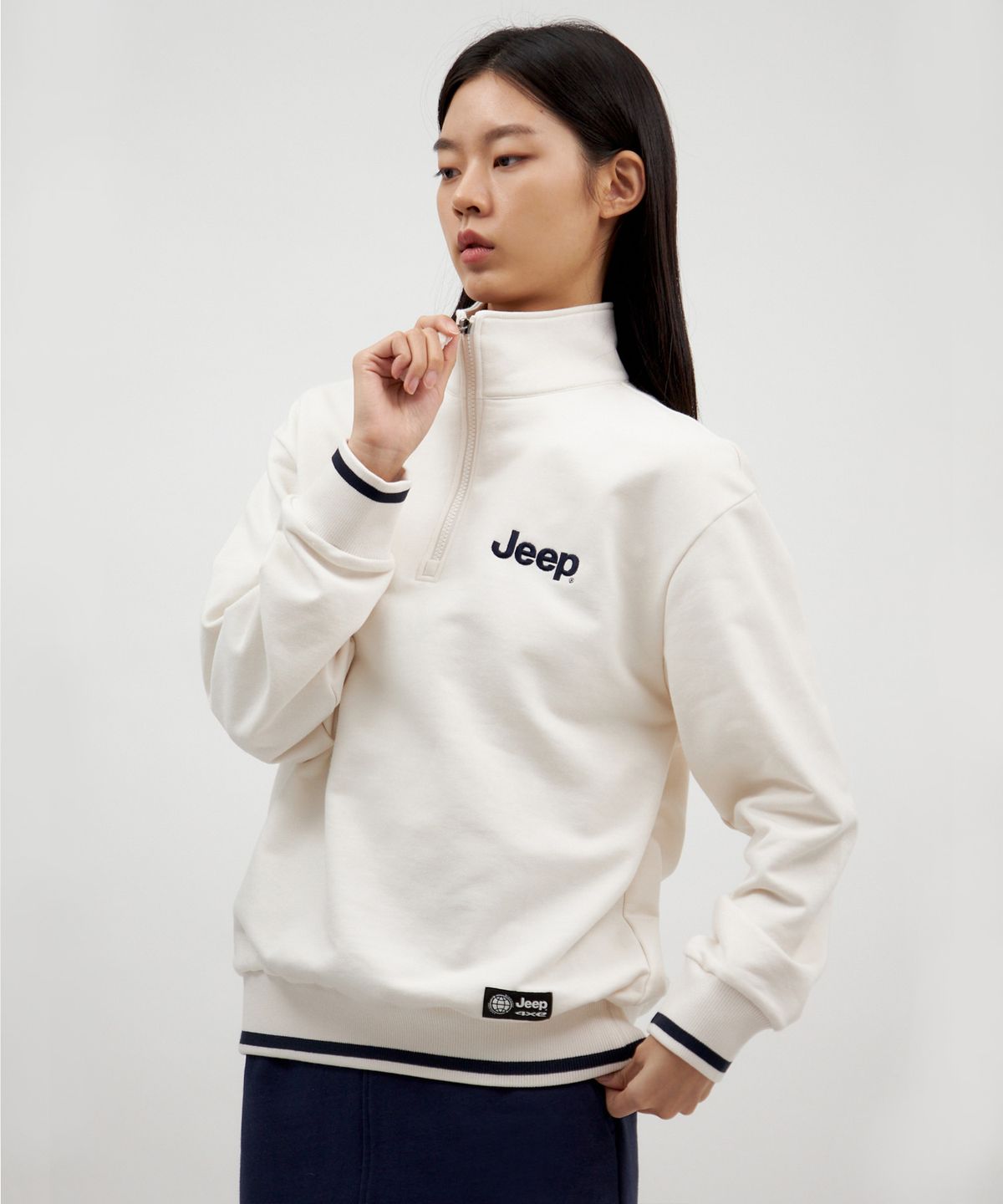 지프(JEEP) A1 YOKO Half Zip-Up Sweat (JO5TSU834IV)