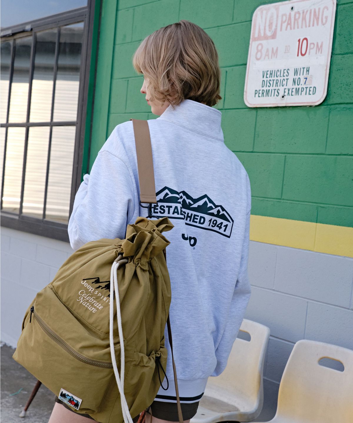 지프(JEEP) A1 YOKO Half Zip-Up Sweat (JO5TSU834MW)