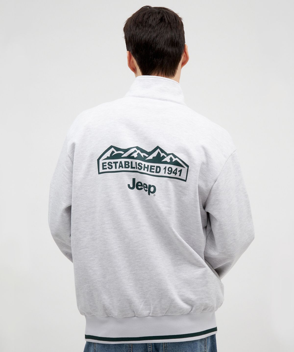 지프(JEEP) A1 YOKO Half Zip-Up Sweat (JO5TSU834MW)