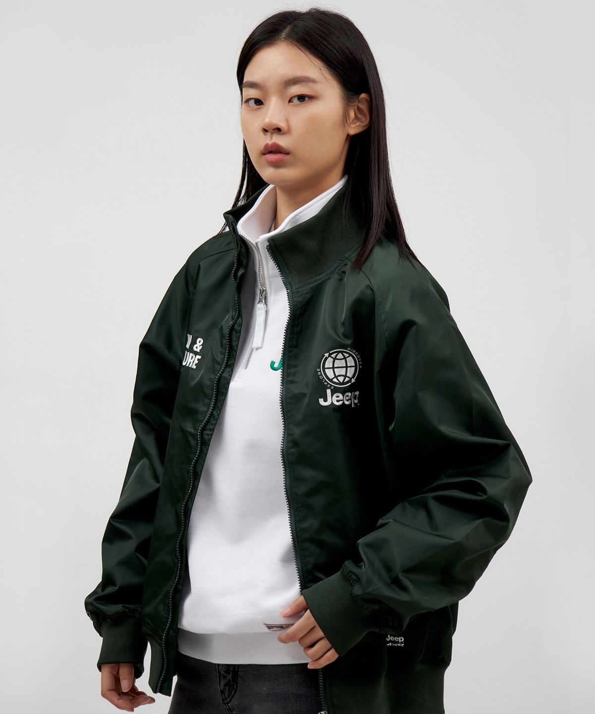 지프(JEEP) A1 Basic Track Jacket (JO5JPU202GN)