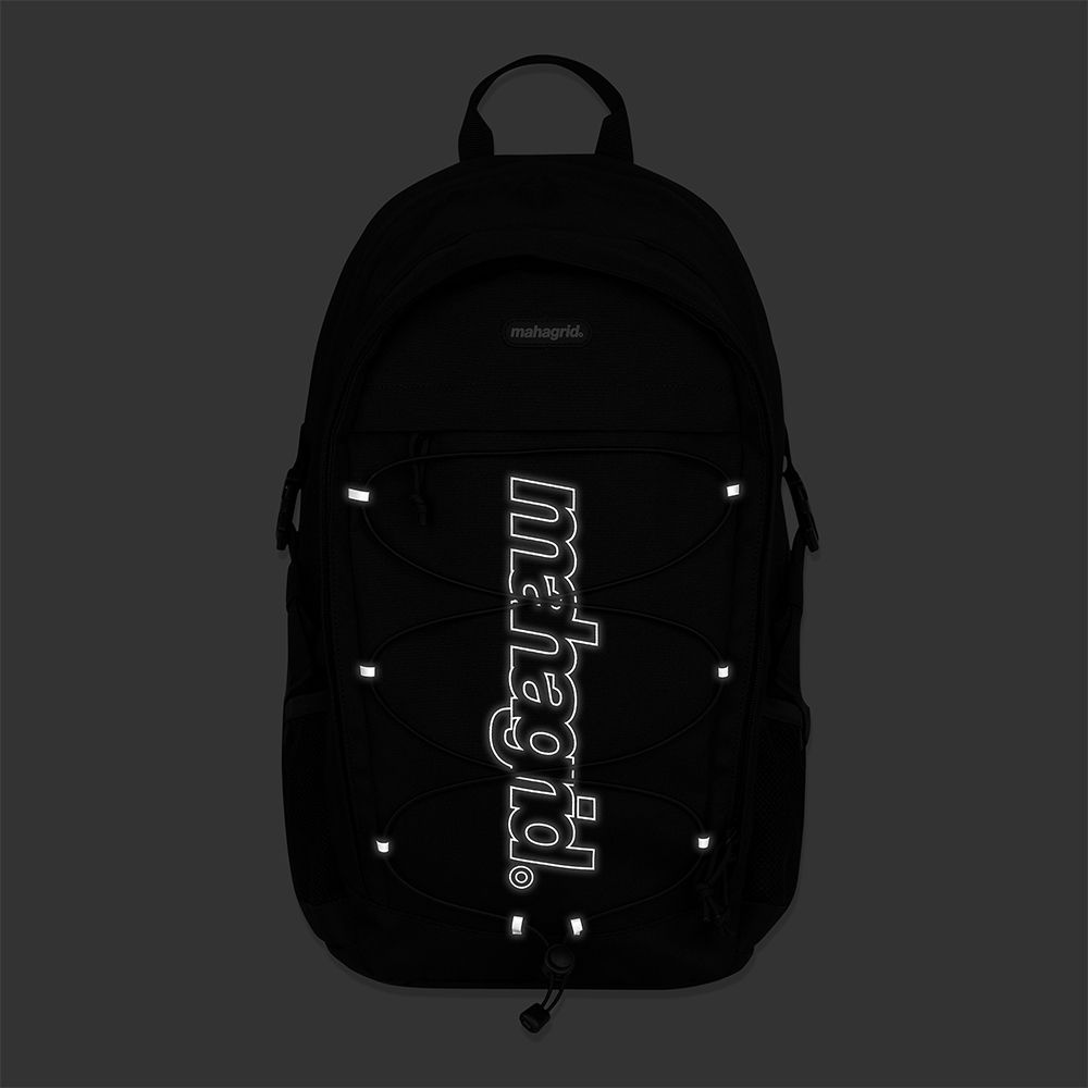 [ MAHAGRID]★韓国人気★THIRD LOGO BACKPACK MAHAGRID THIRD LOGO BACKPACK[BLACK] – mydeermoon ☽ 韓國代購