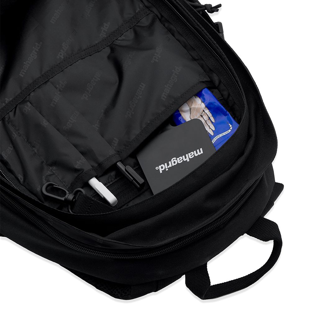 [ MAHAGRID]★韓国人気★THIRD LOGO BACKPACK MAHAGRID THIRD LOGO BACKPACK[BLACK] – mydeermoon ☽ 韓國代購